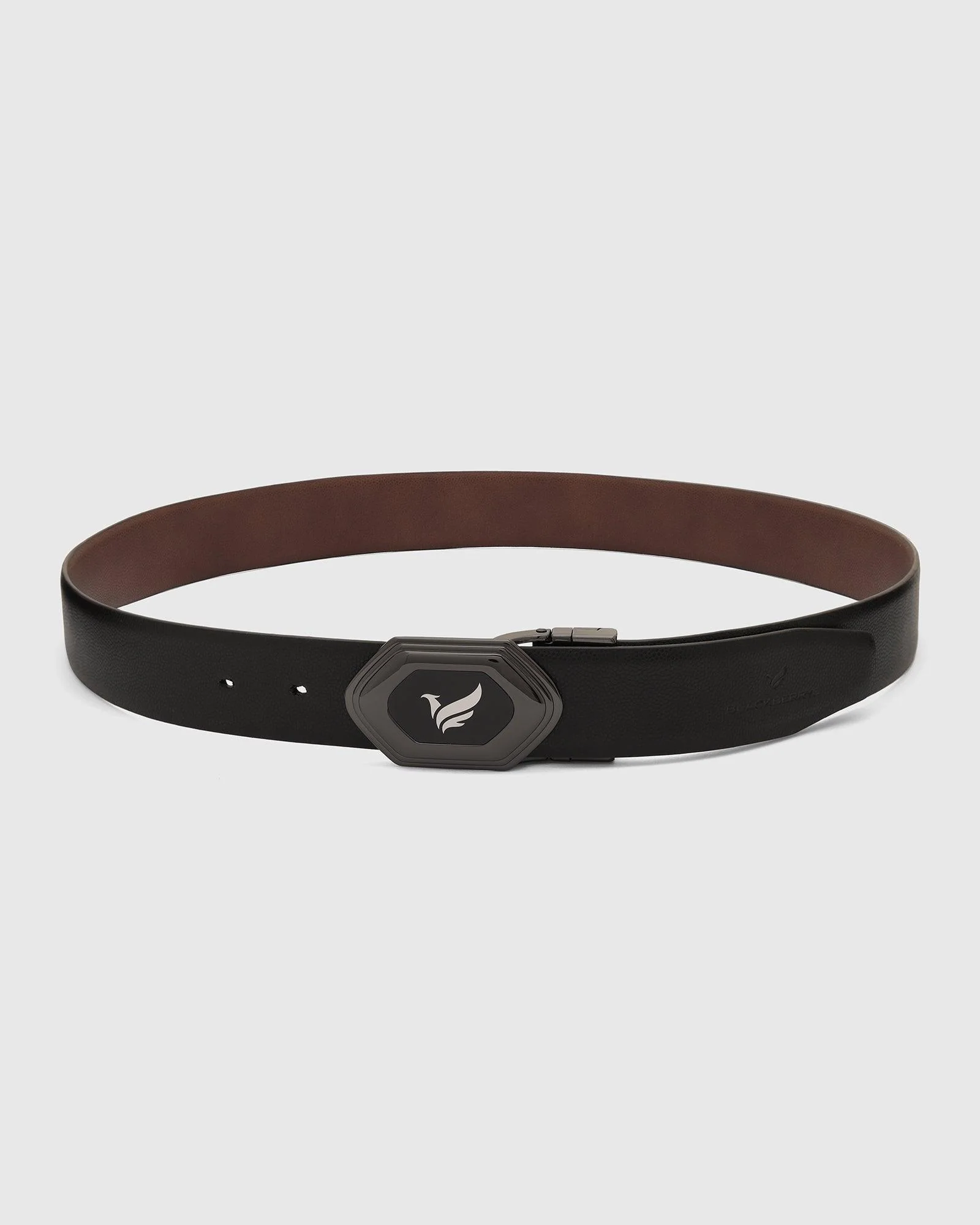 Leather Reversible Black & Tan Solid Belt - Unstorm - Image 5
