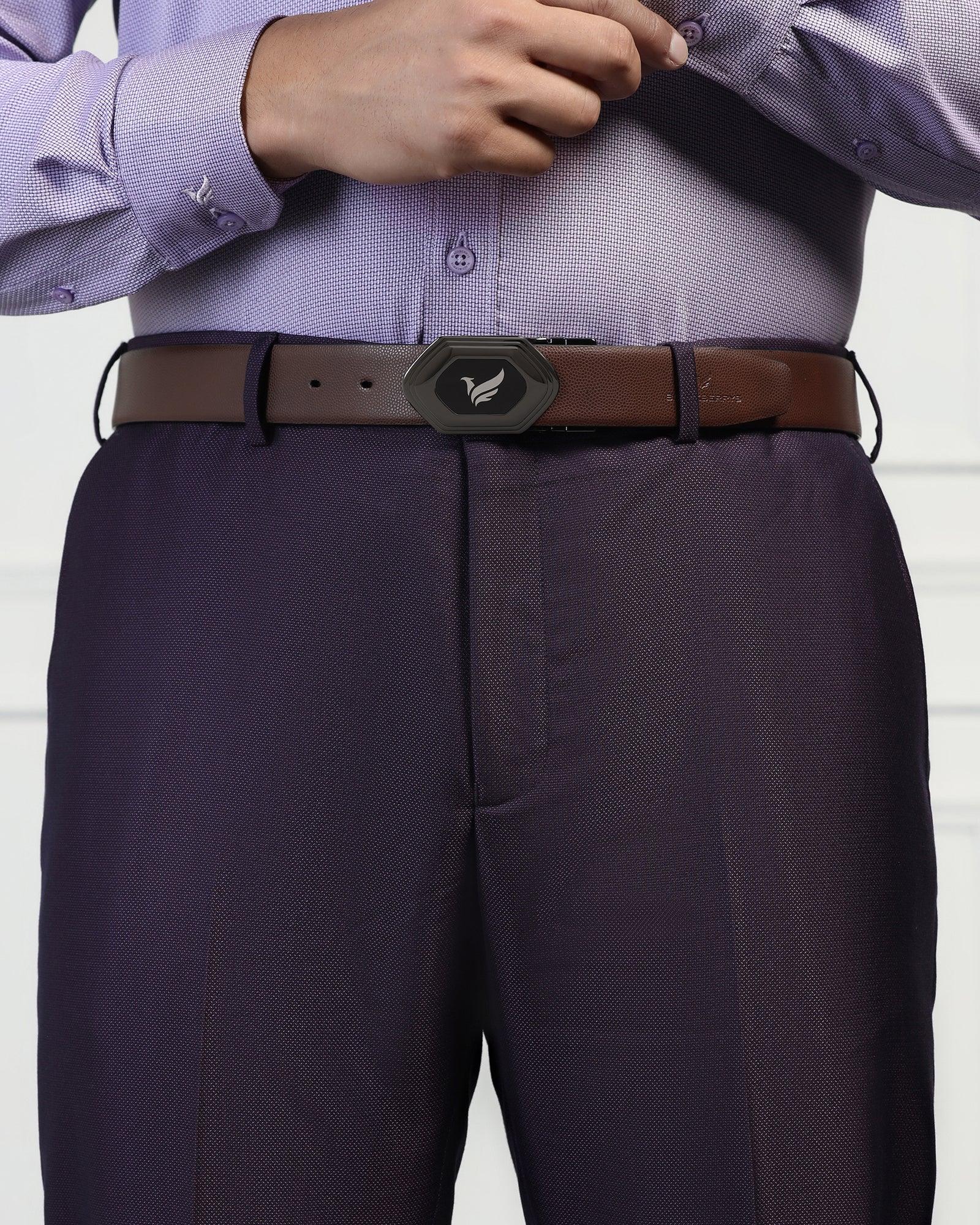 Leather Reversible Black & Tan Solid Belt - Unstorm - Image 6