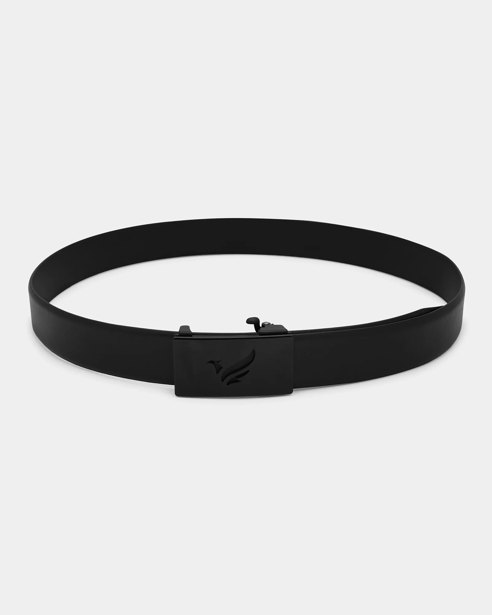 Leather Black Textured Belt - Adamellite - Image 4