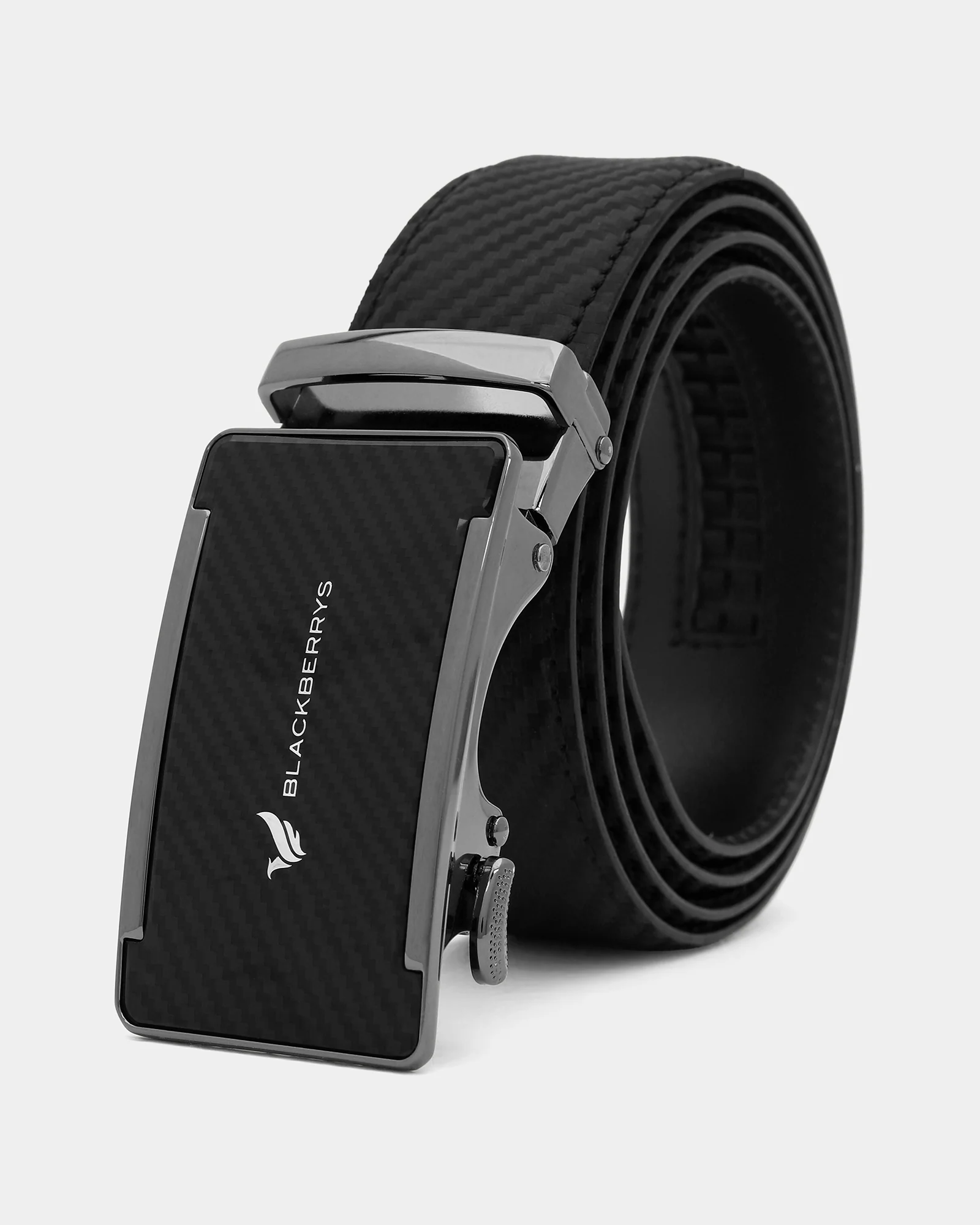 Leather Black Textured Belt - Arthur - Image 3