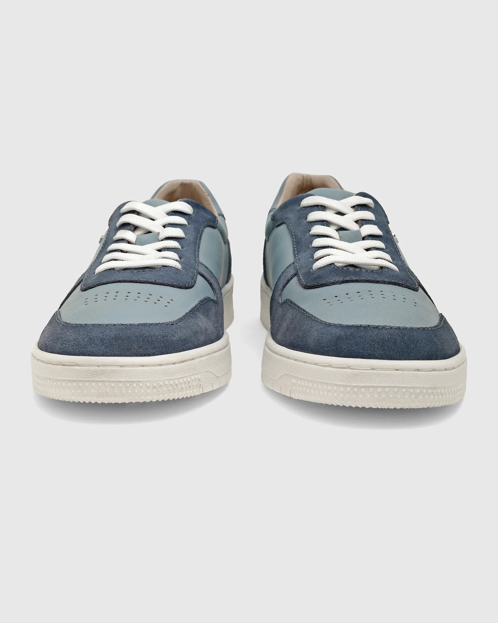 Leather Blue Solid Sneakers - Venice - Image 7