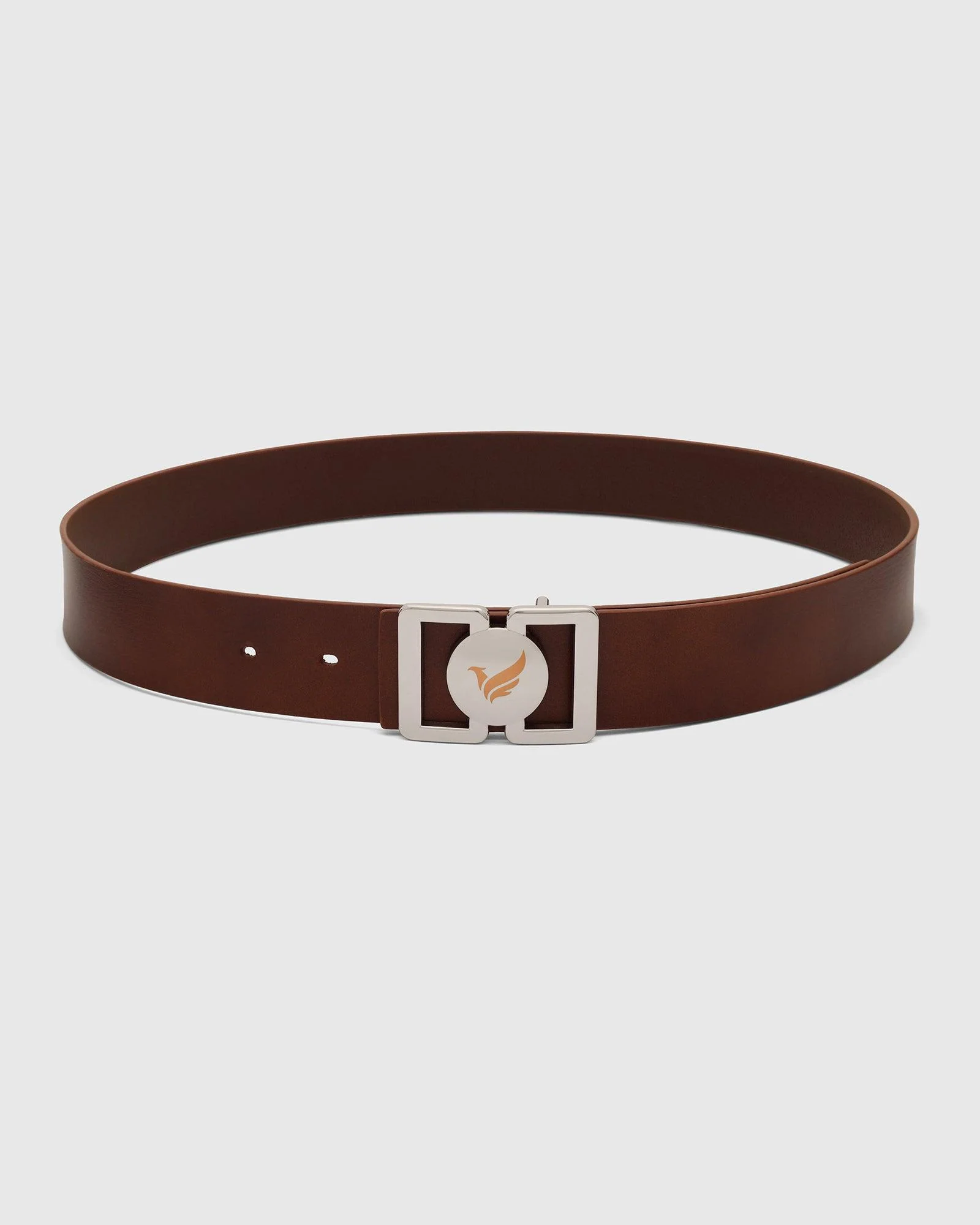 Leather Brown Solid Belt - Umiro - Image 4
