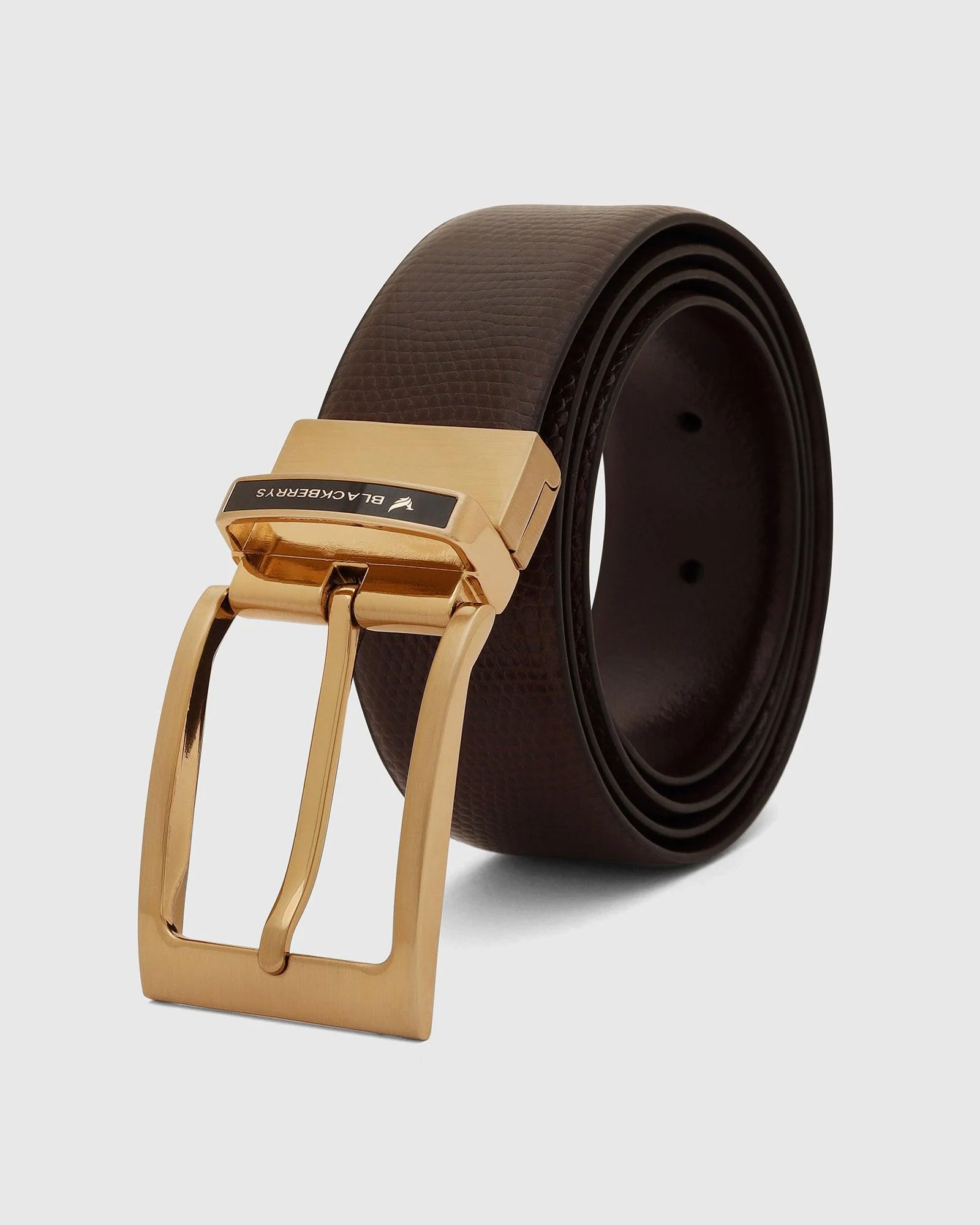Leather Reversible Brown & Tan Belt - Uliva - Image 4