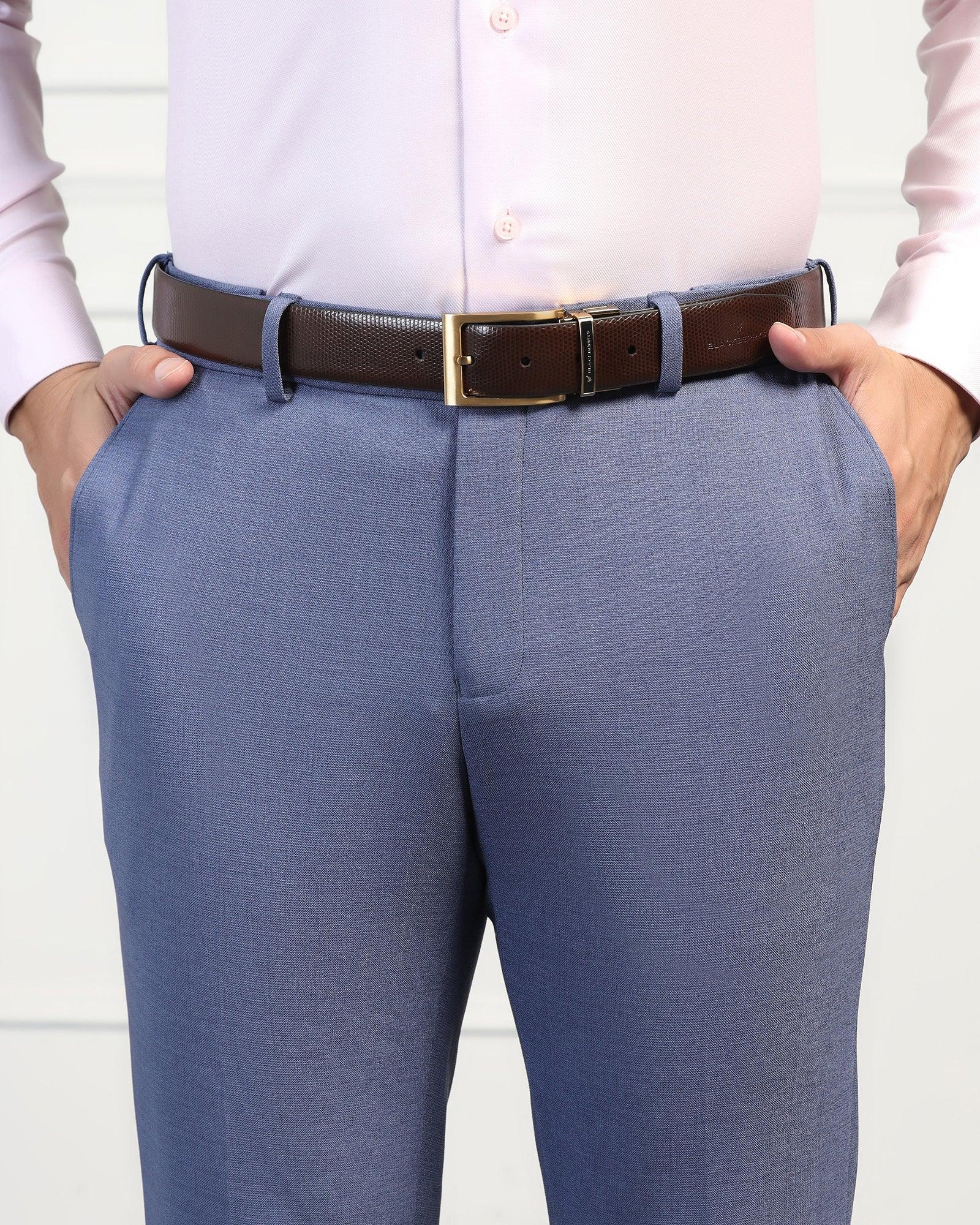 Leather Reversible Brown & Tan Belt - Uliva - Image 6