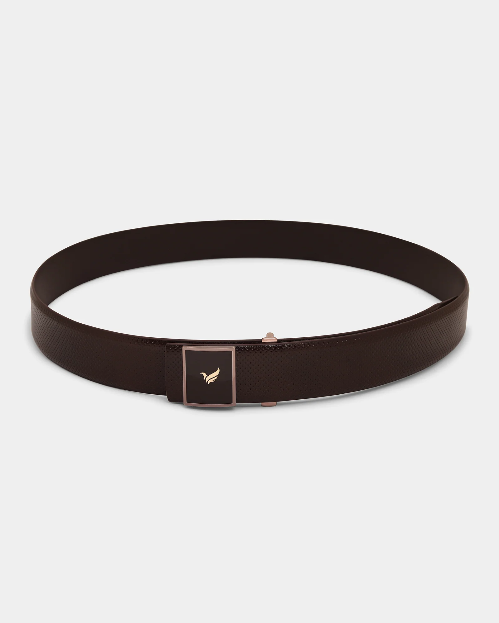 Leather Brown Textured Belt - Augussy - Image 4