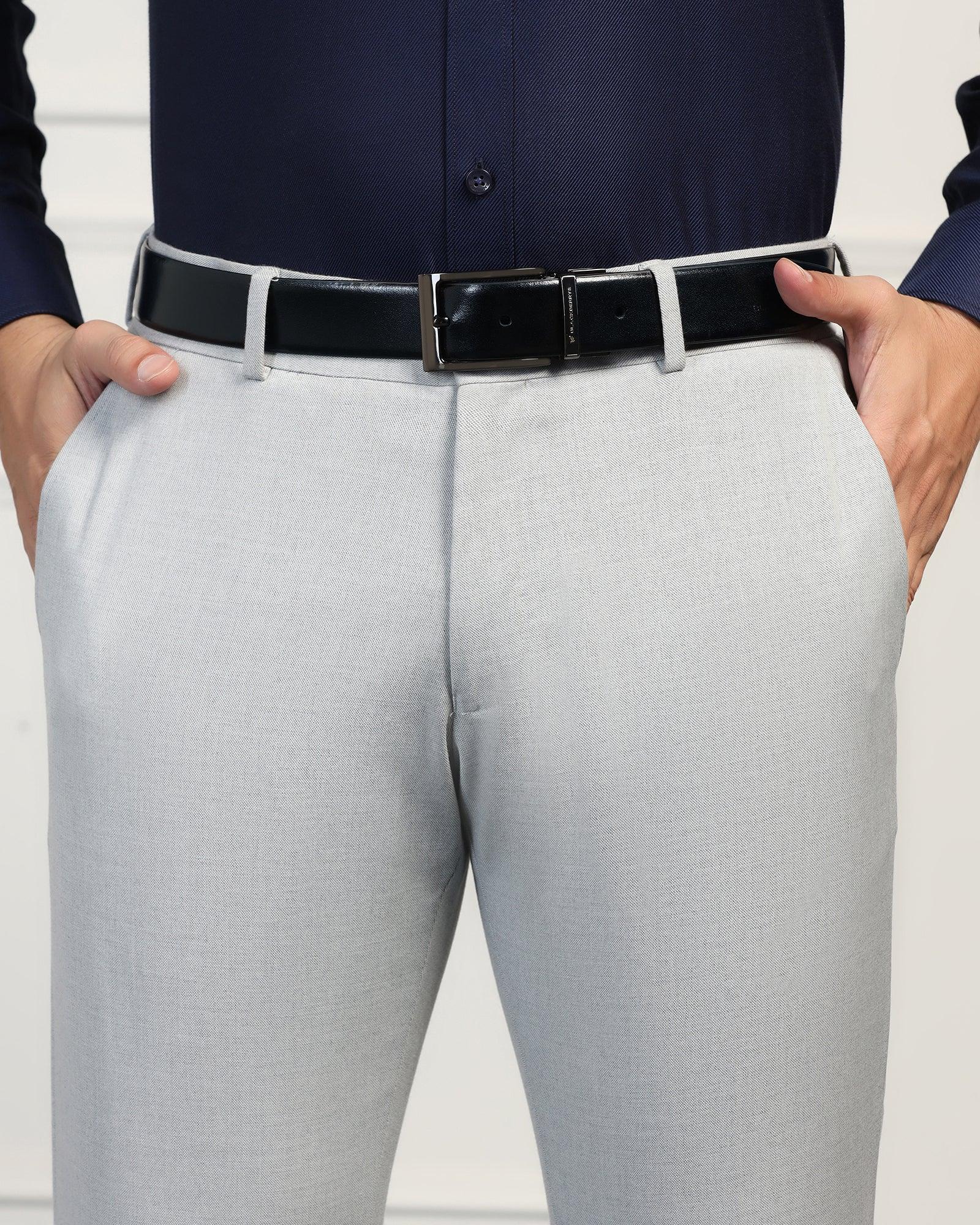 Leather Reversible Navy & Brown Solid Belt - Ursino - Image 7