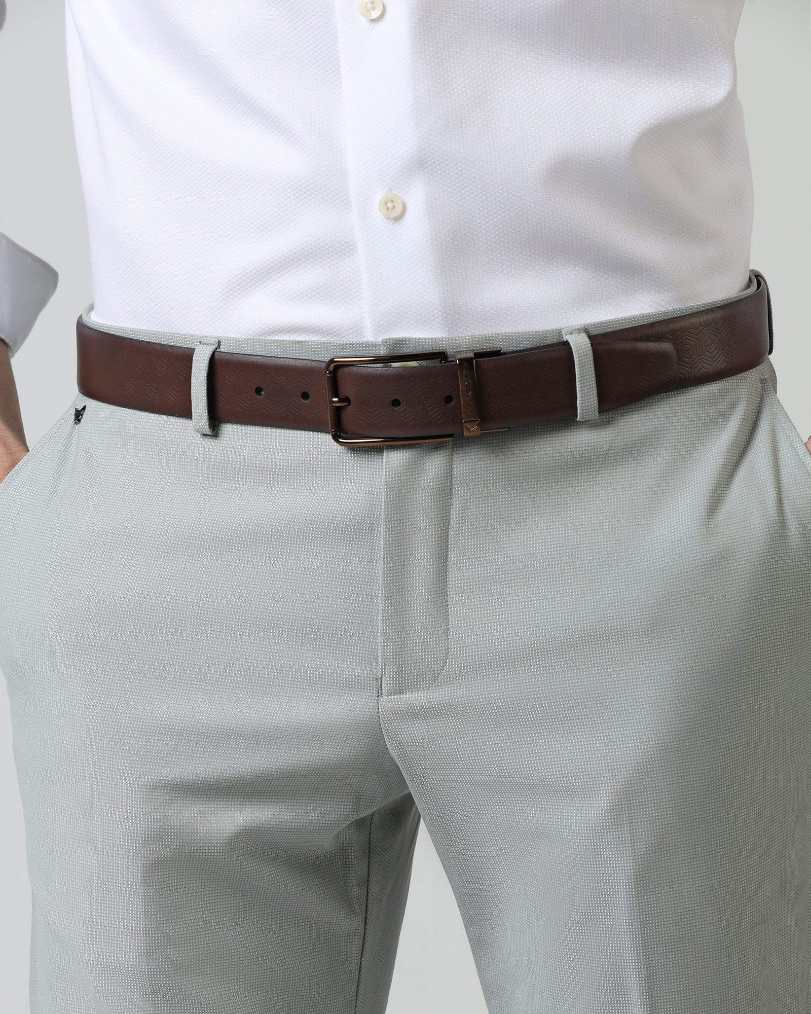 Leather Reversible Black & Brown Solid Belt - Vasil - Image 6