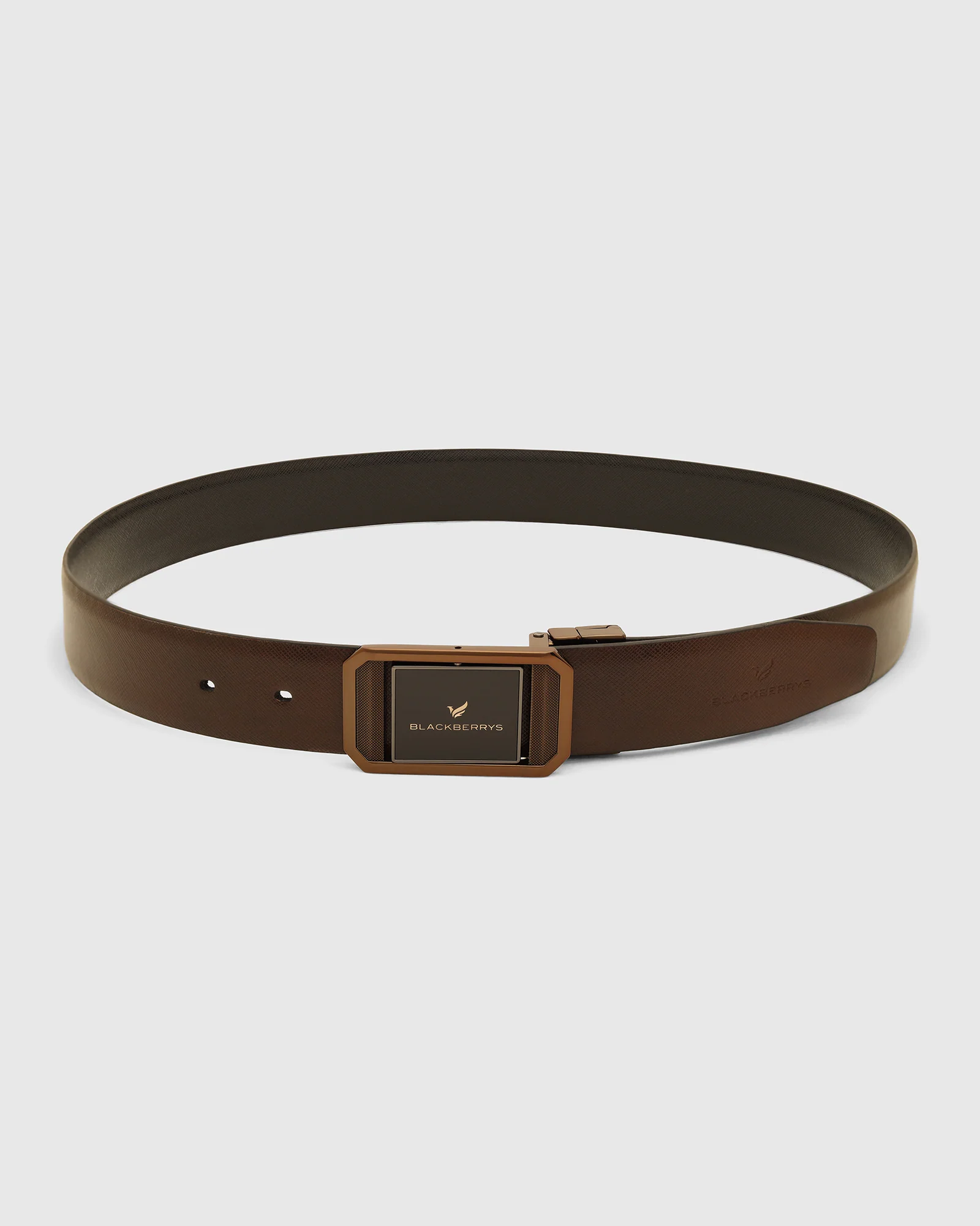 Leather Reversible Black & Brown Solid Belt - Vitor - Image 5