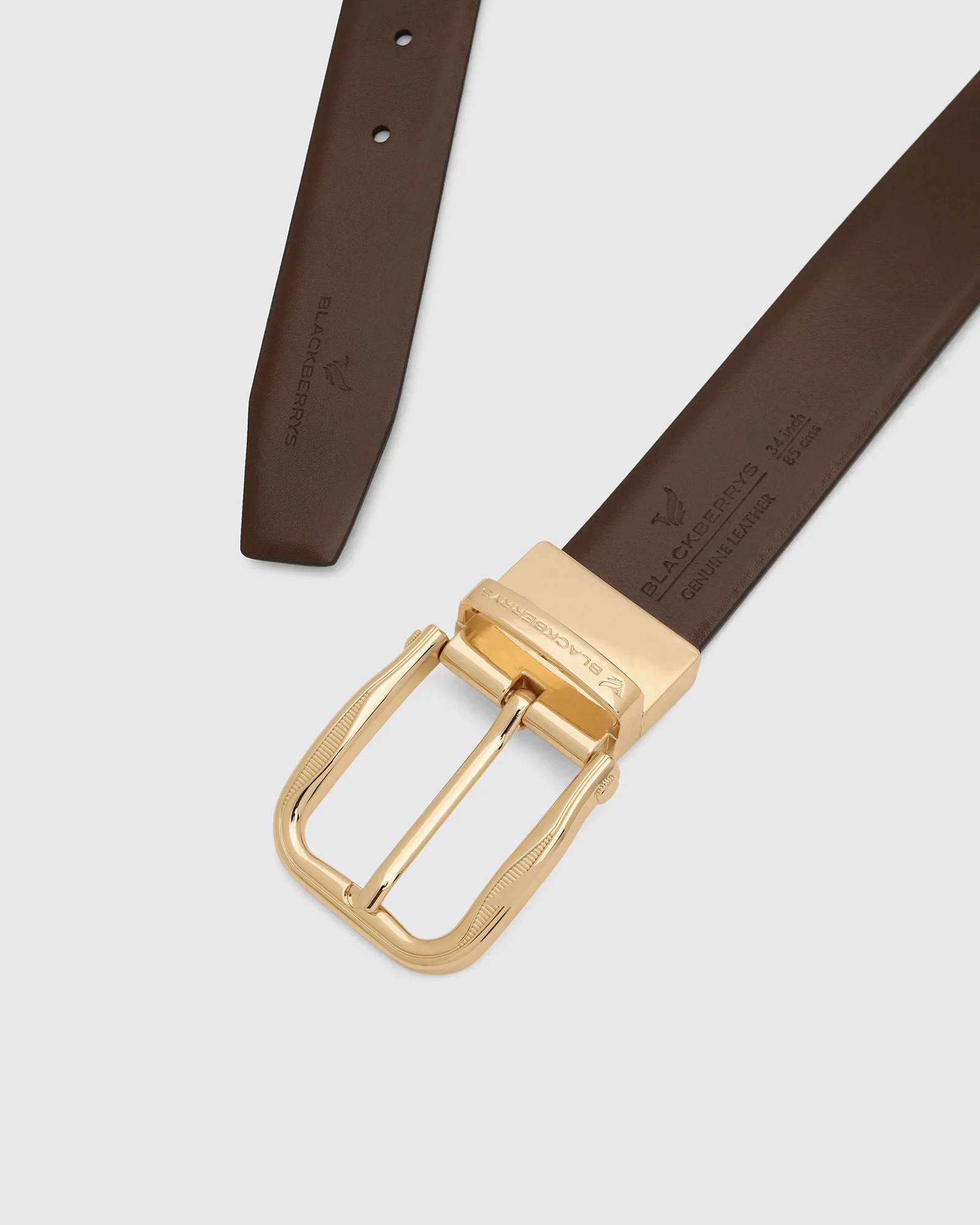 Leather Reversible Black & Brown Solid Belt - Vitus - Image 3