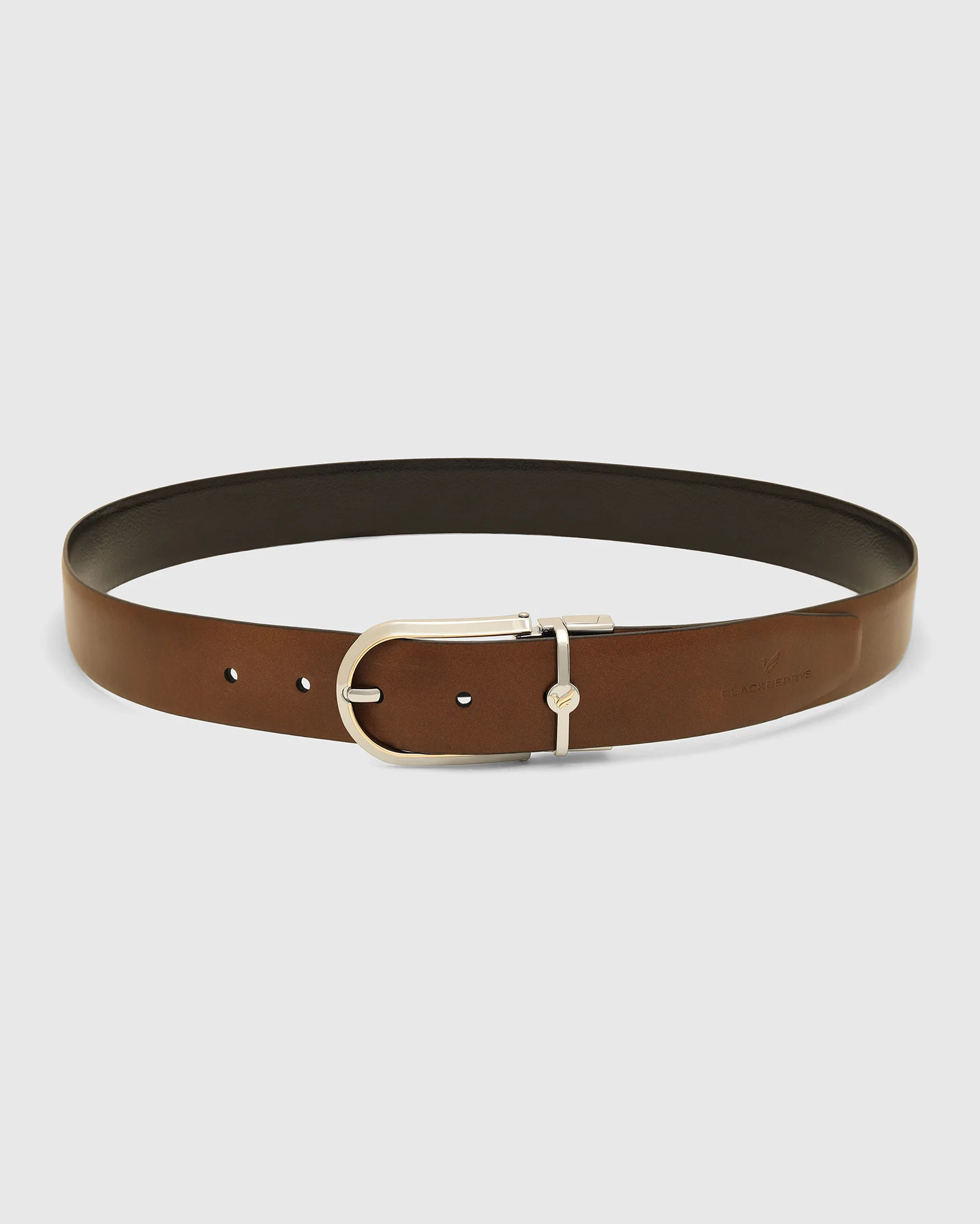 Leather Reversible Black & Tan Solid Belt - Valu - Image 5