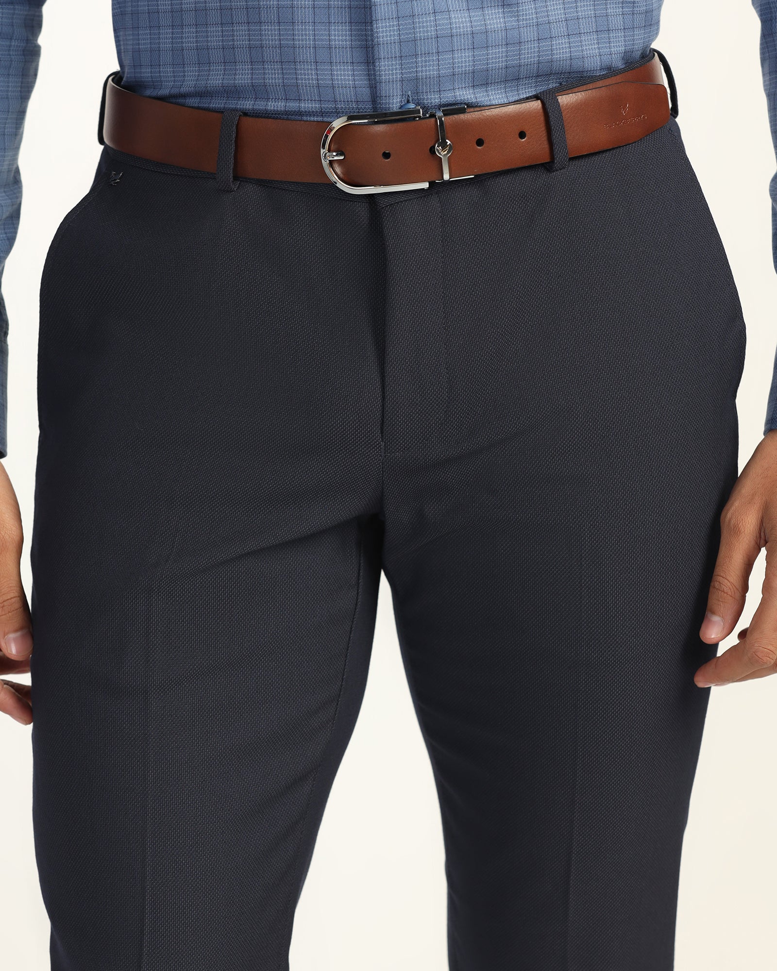Leather Reversible Black & Tan Solid Belt - Valu - Image 6