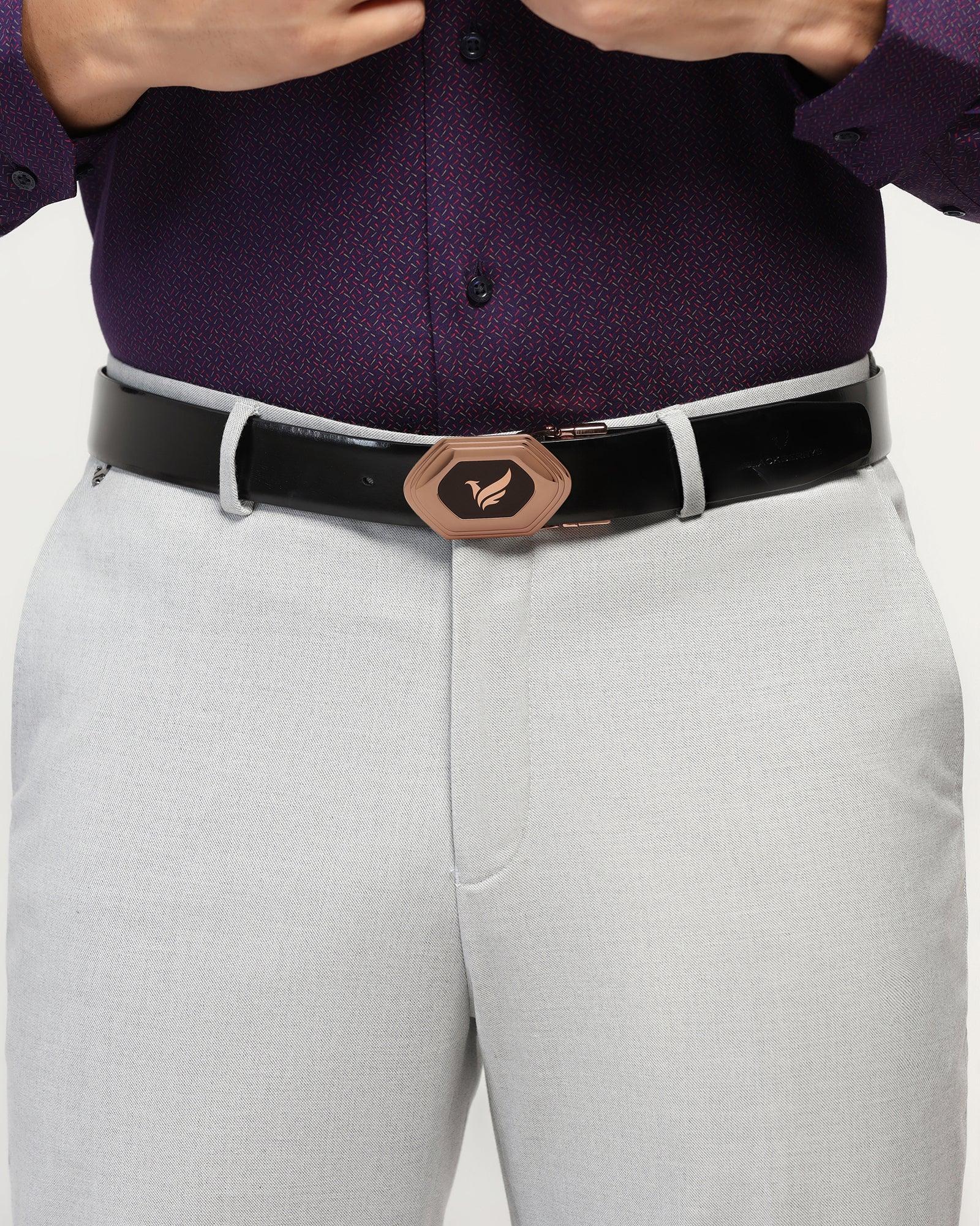 Leather Reversible Wine & Black Solid Belt - Unstorm - Image 6
