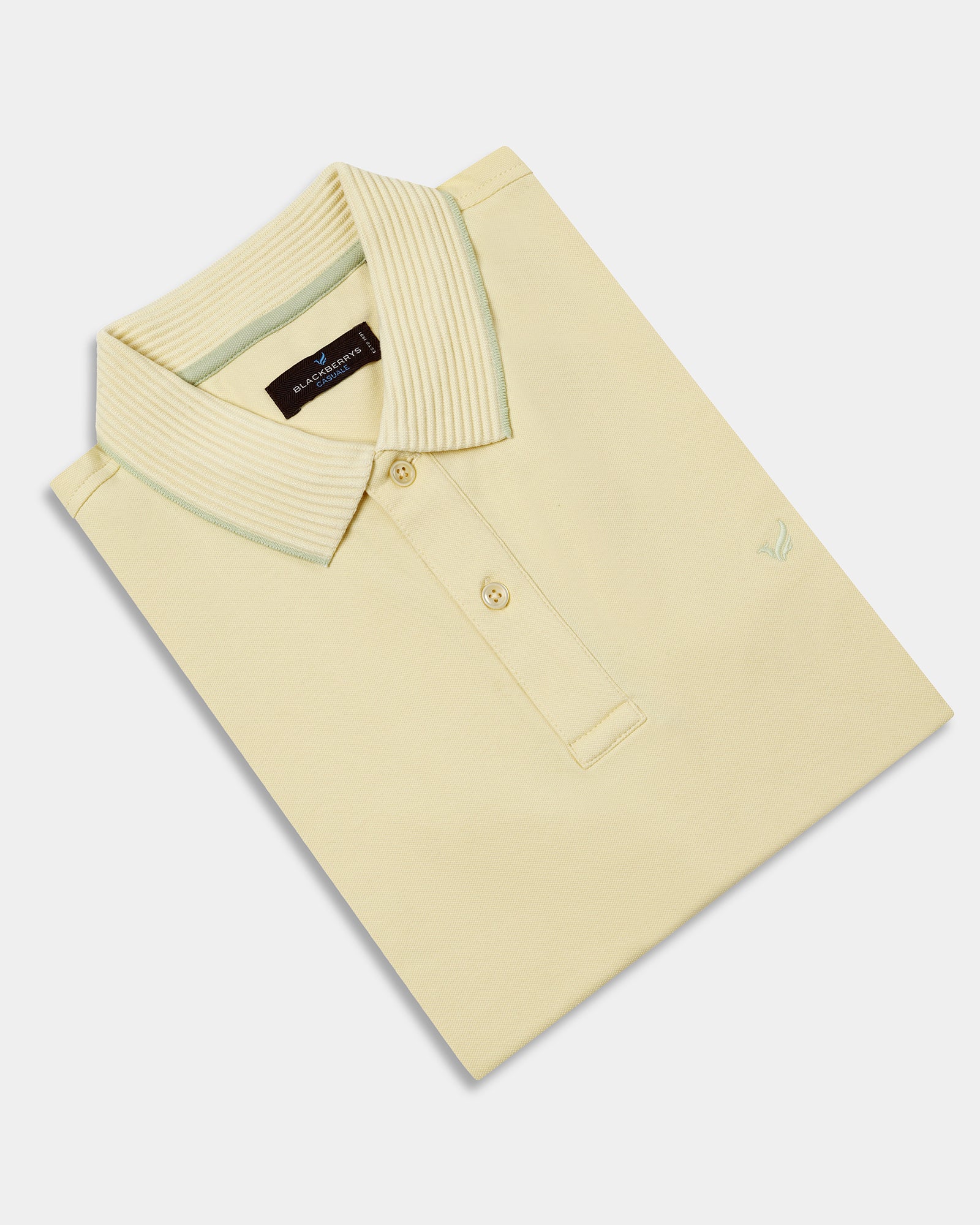 Lemon Yellow Solid Polo - Aesun - Image 5