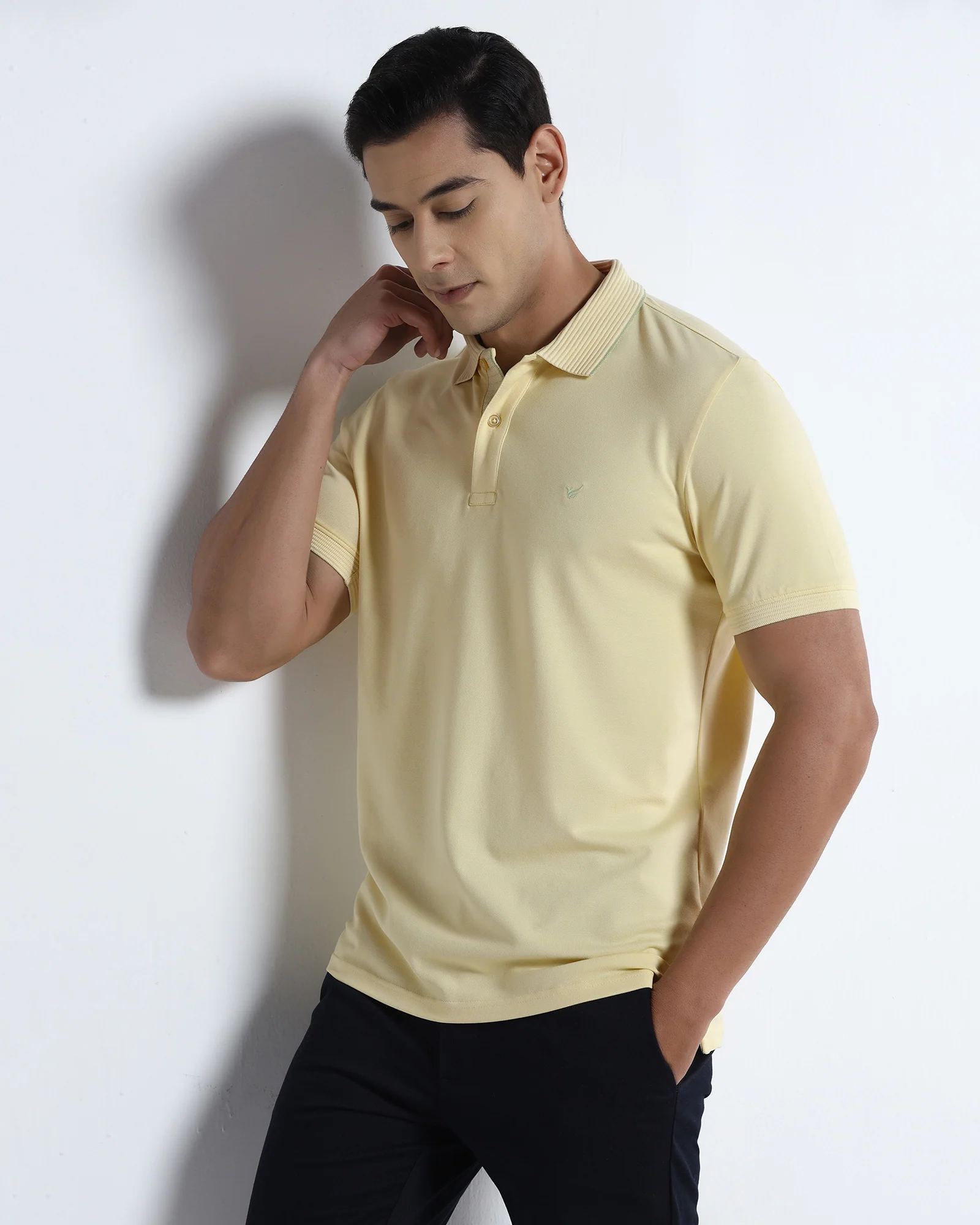 Lemon Yellow Solid Polo - Aesun - Image 7