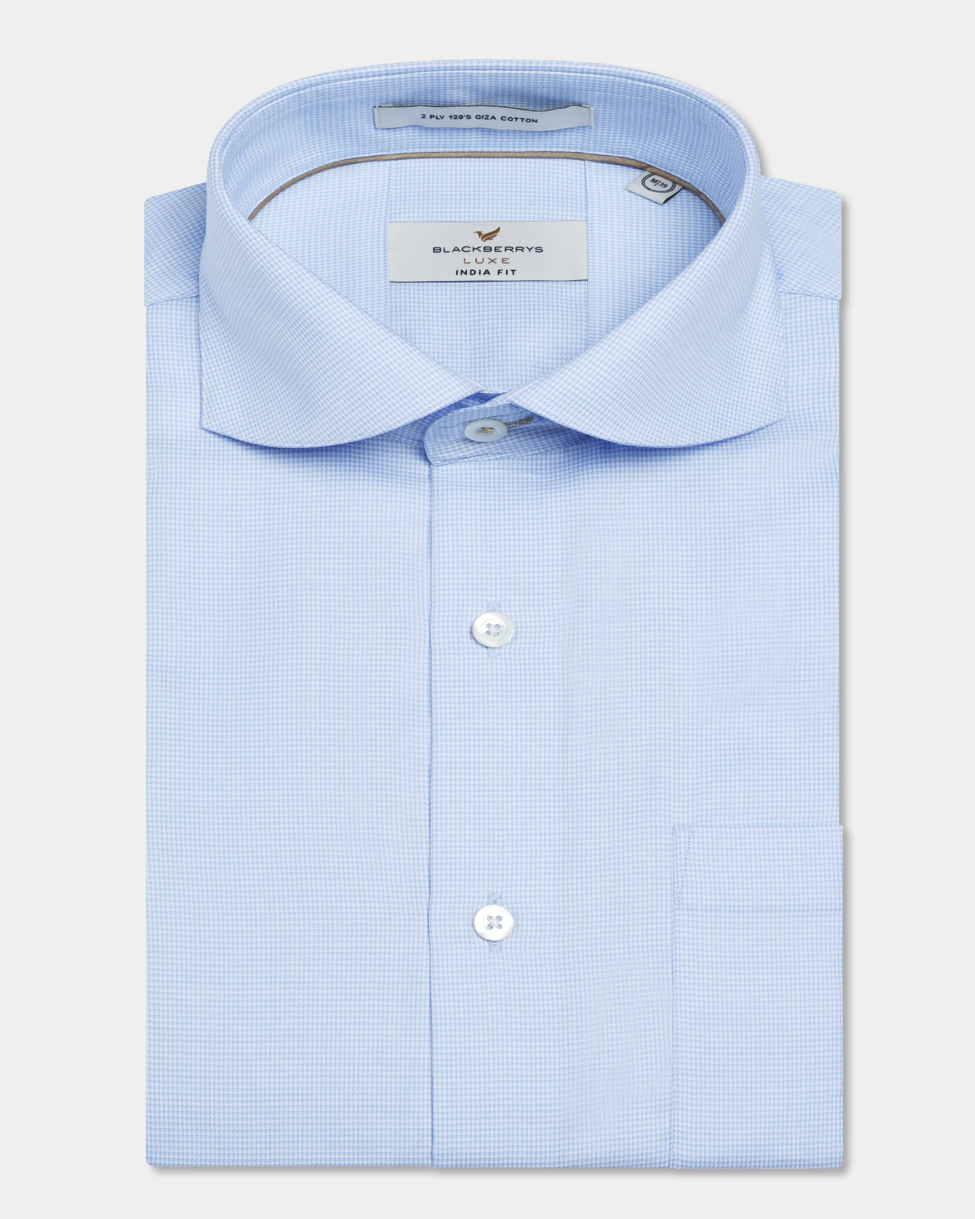 Light Blue Luxe Check Shirt - Guide - Image 5