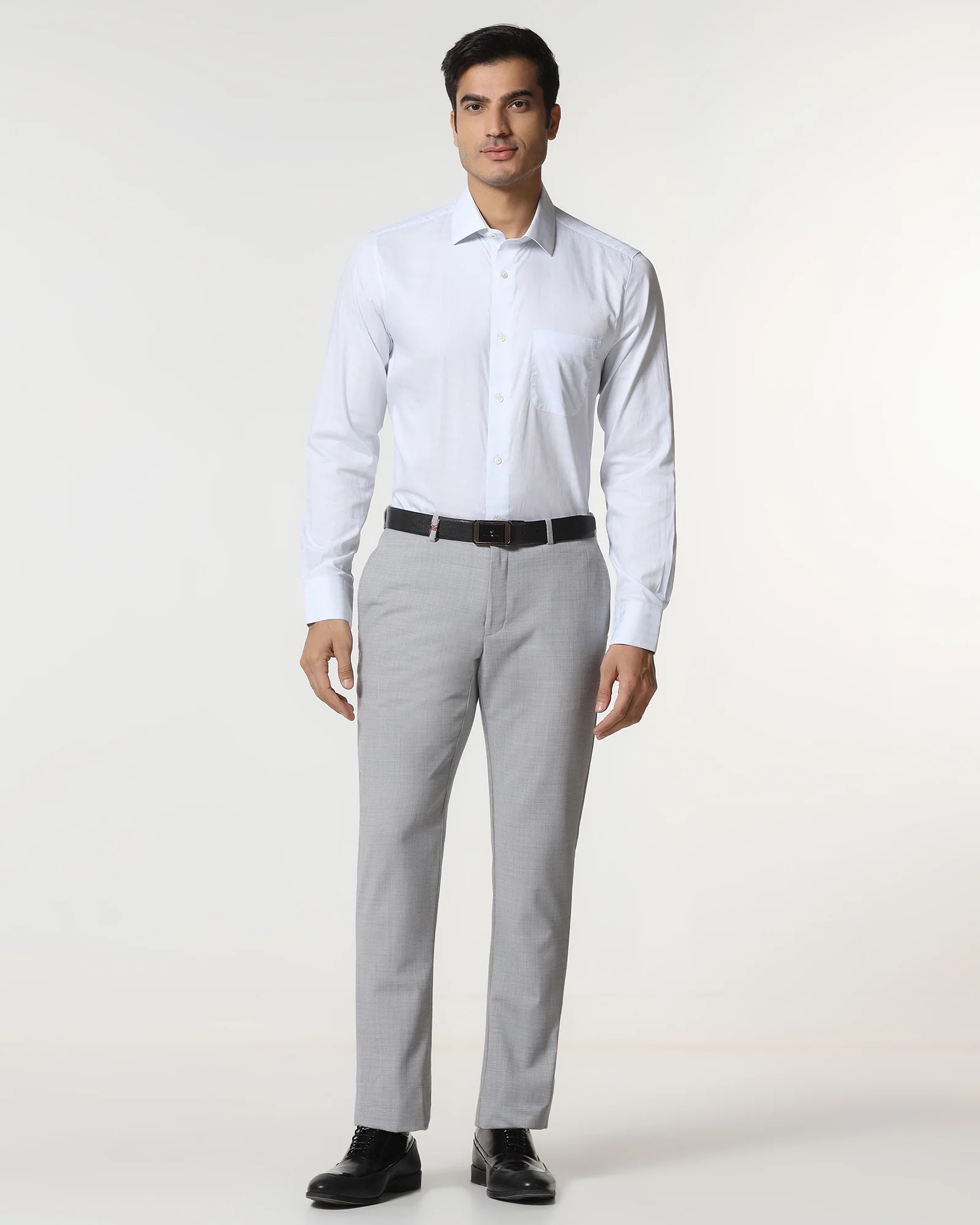 Light Blue Luxe Jacquard Shirt - Lyric - Image 3