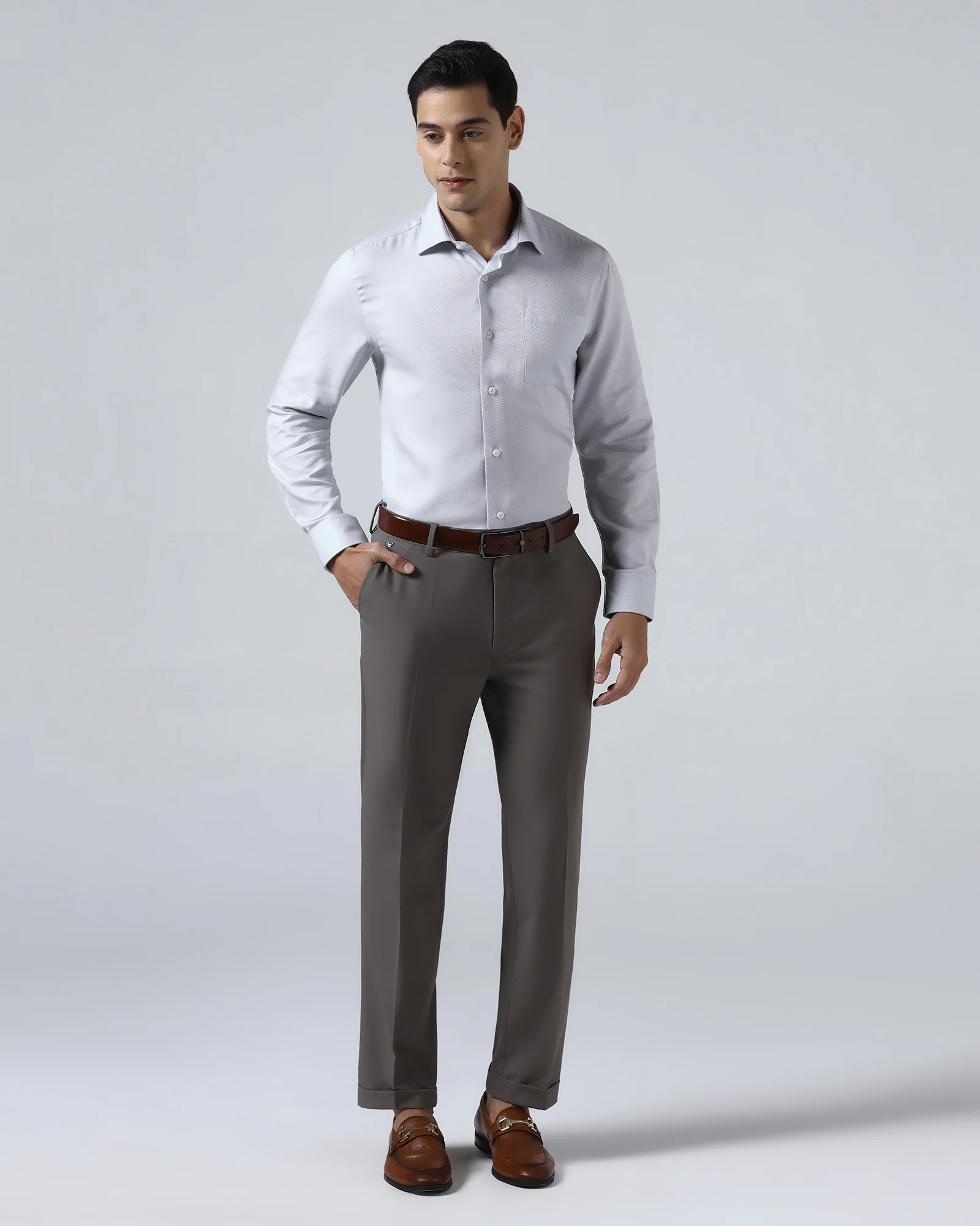 Light Blue Textured Shirt - Quinn - Image 3