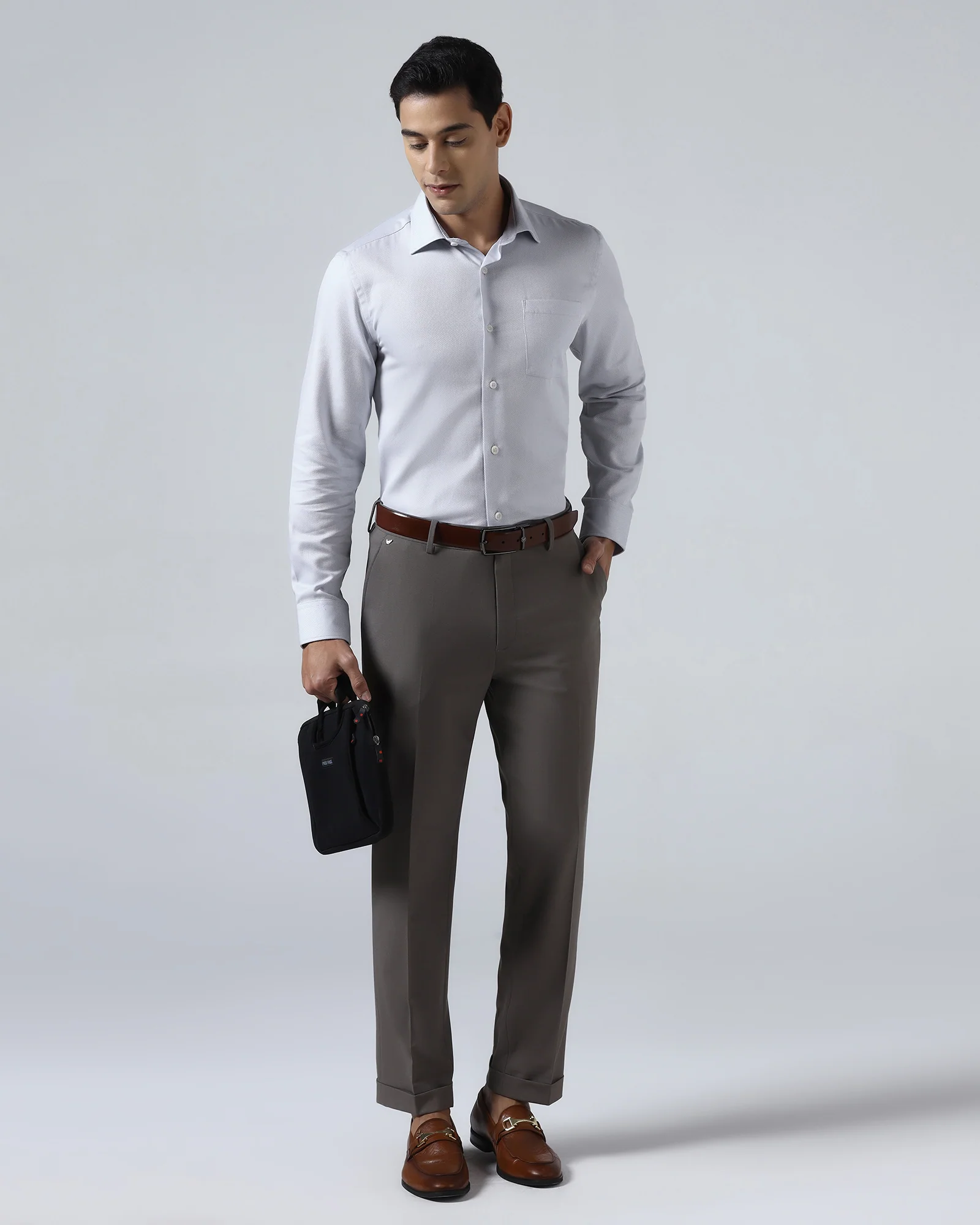 Light Blue Textured Shirt - Quinn - Image 7