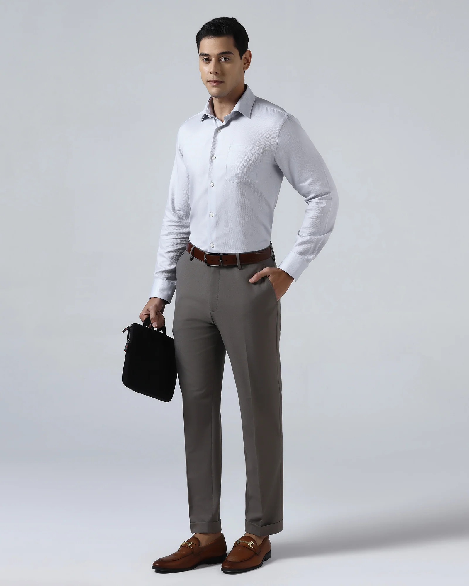 Light Blue Textured Shirt - Quinn - Image 8