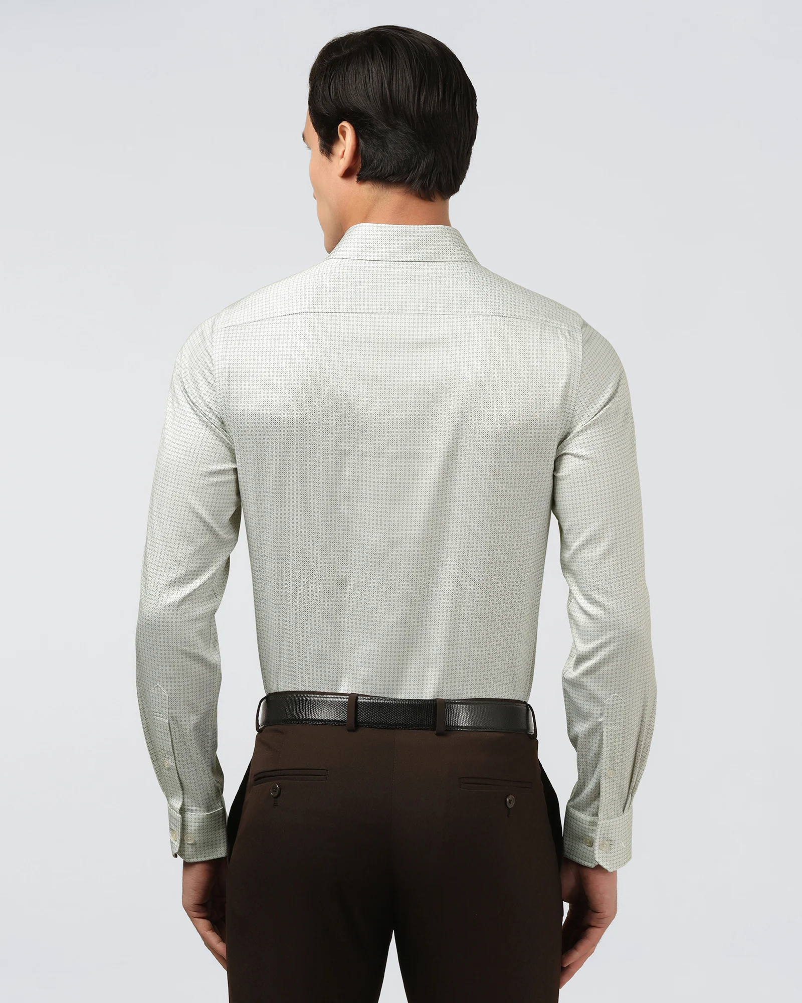 Light Green Printed Shirt - Tiffany - Image 2