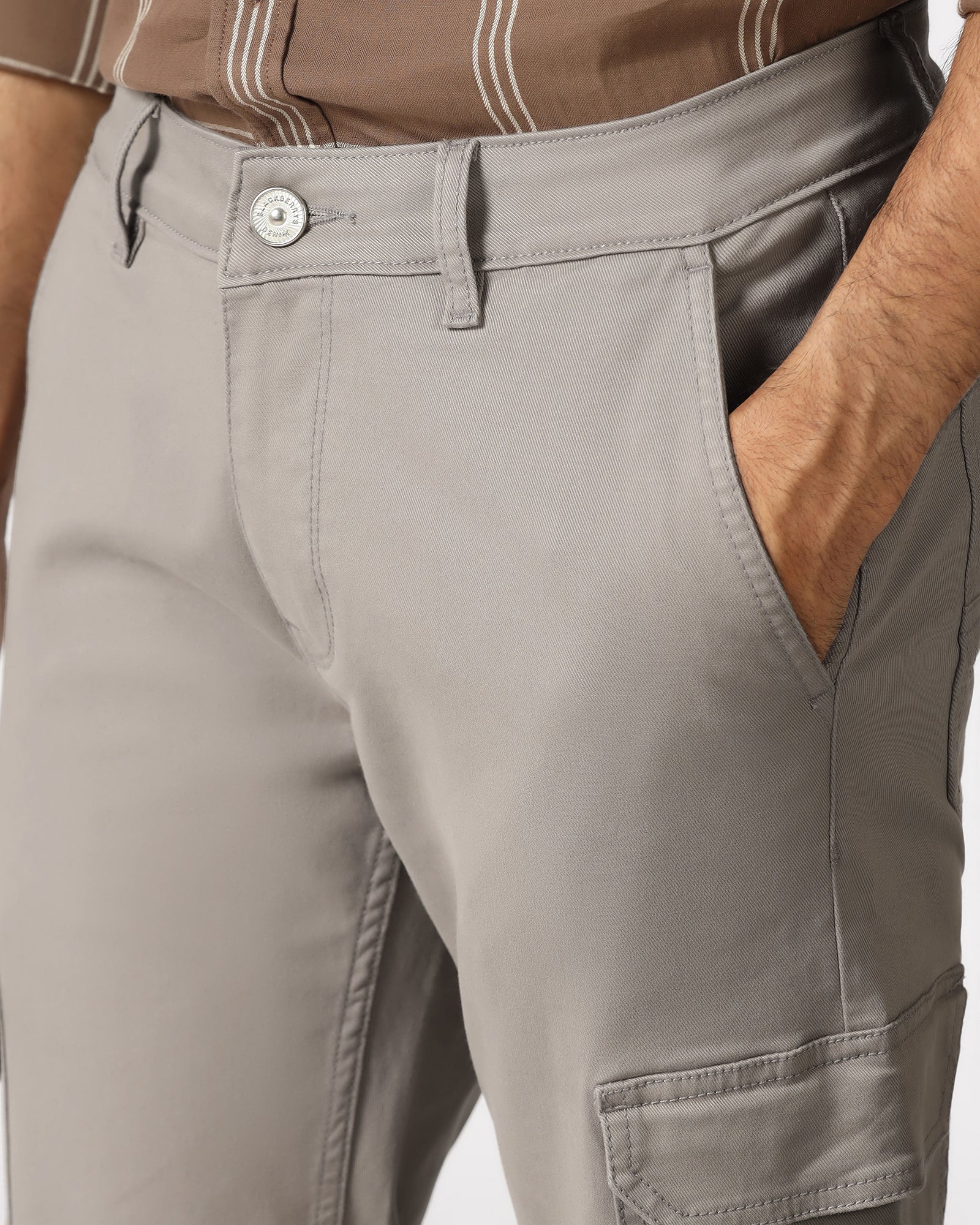 Light Grey Bleed Zero Straight Comfort Jeans - Hans - Image 4