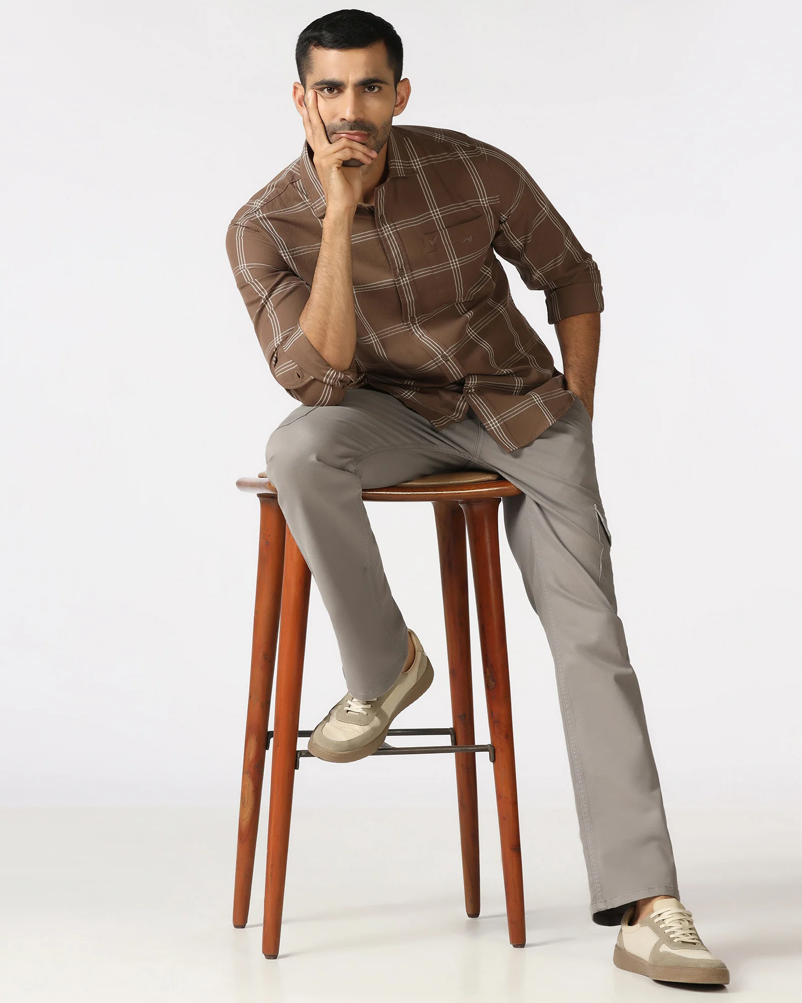 Light Grey Bleed Zero Straight Comfort Jeans - Hans - Image 5
