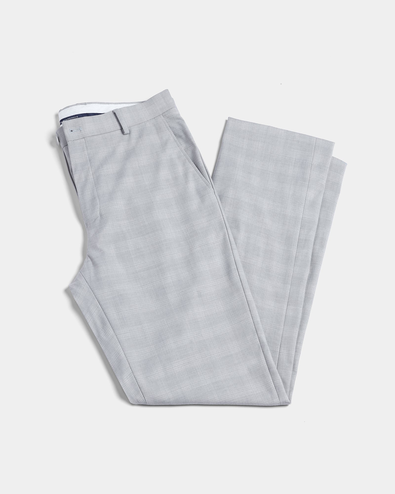 Light Grey Check Trouser - Rogers - Image 5