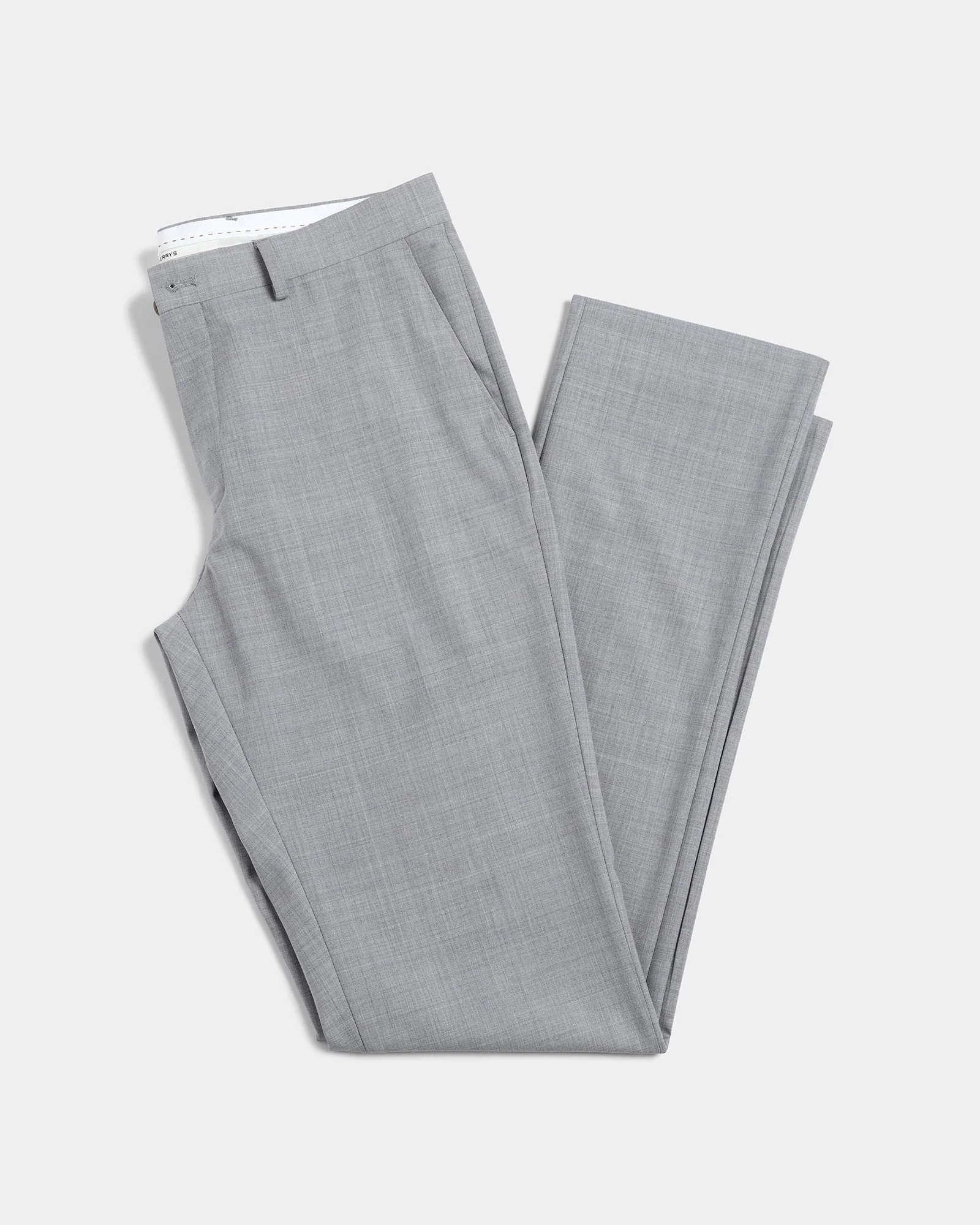 Light Grey Luxe Solid Trouser - Mike - Image 5