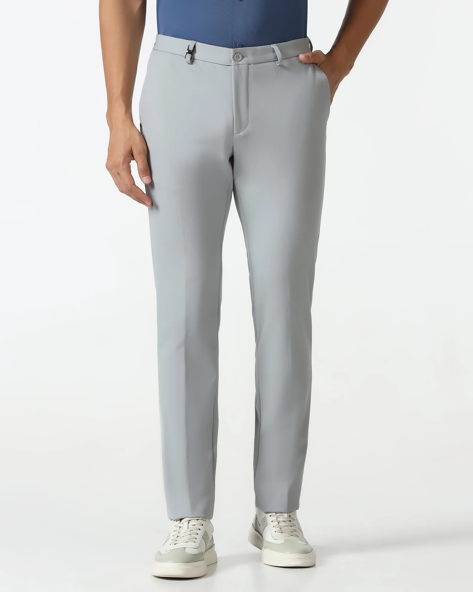 Light Grey TechPro Solid Trouser - Ashley - Image 3