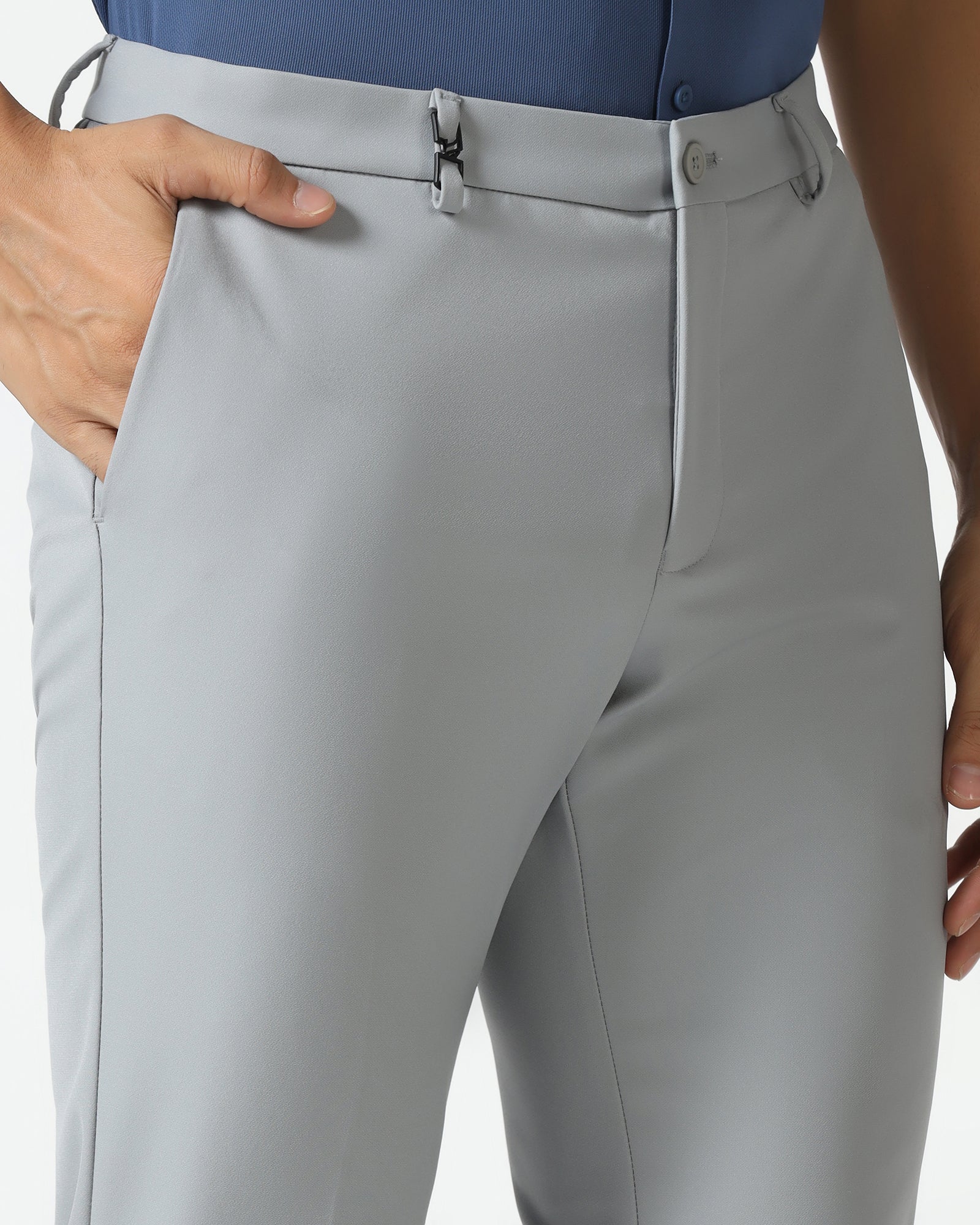 Light Grey TechPro Solid Trouser - Ashley - Image 4