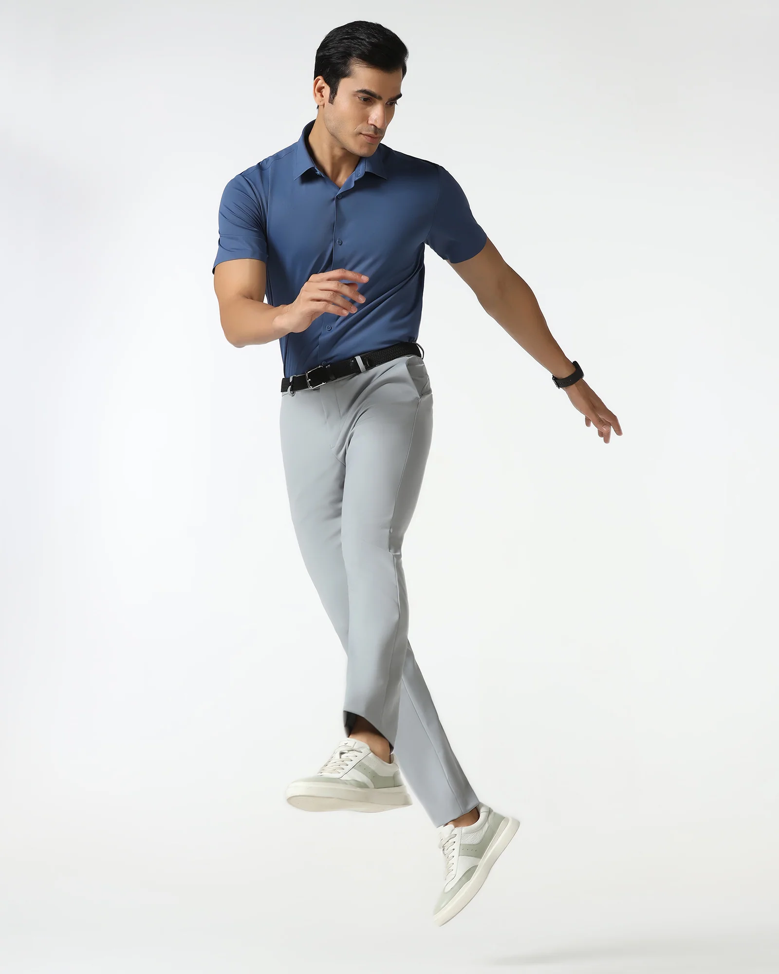 Light Grey TechPro Solid Trouser - Ashley - Image 6