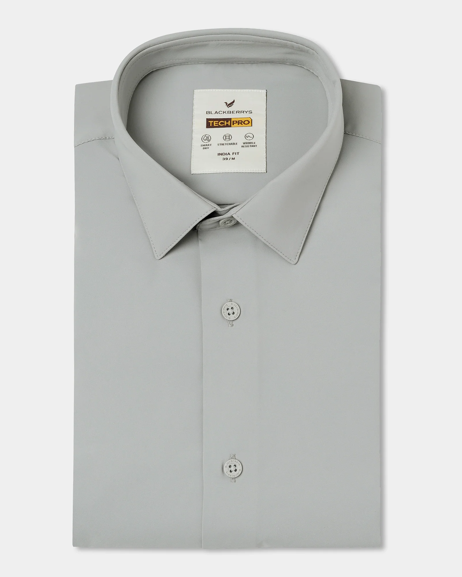 Light Grey TechPro Solid Shirt - Shephard - Image 5