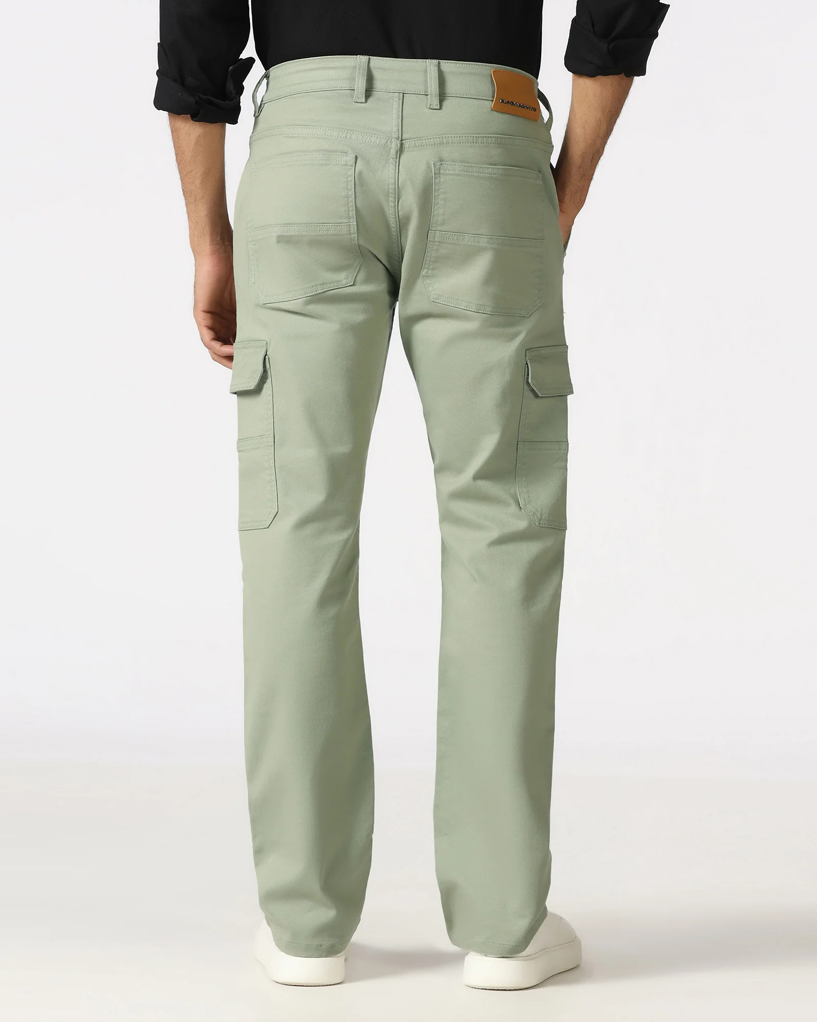 Light Olive Bleed Zero Straight Comfort Jeans - Hans - Image 2
