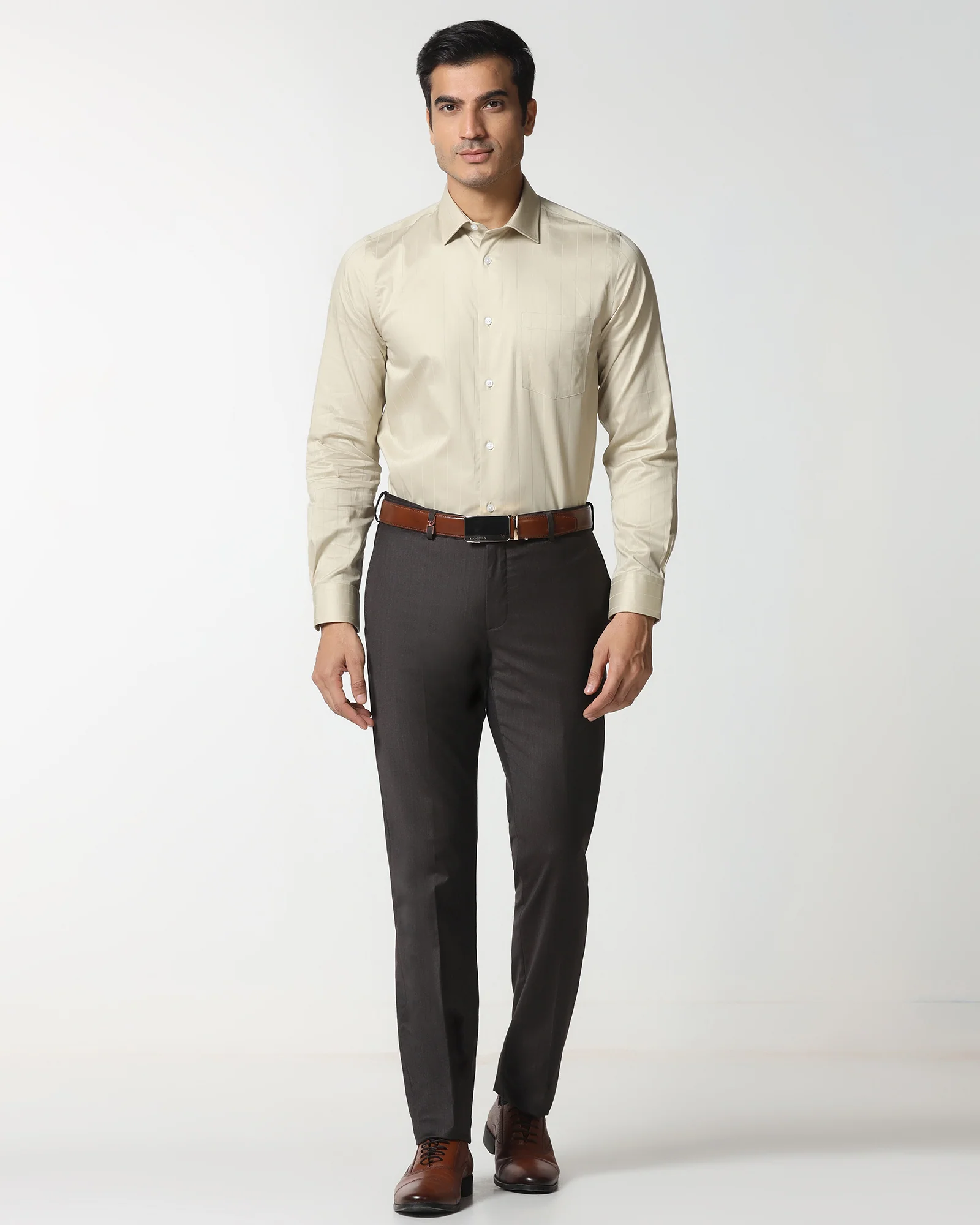 Light Olive Stripe Shirt - Epoxy - Image 3