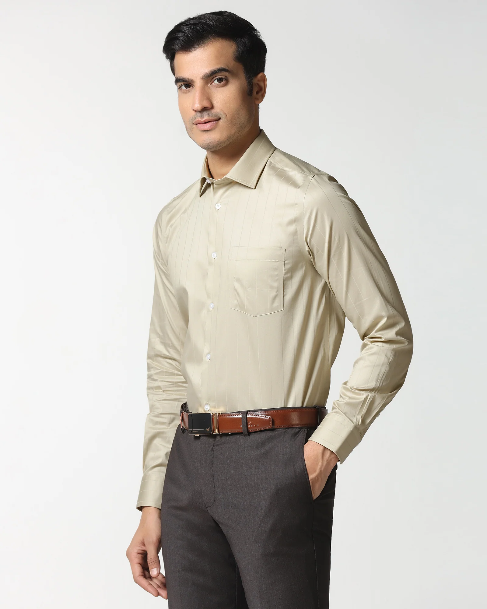 Light Olive Stripe Shirt - Epoxy - Image 9