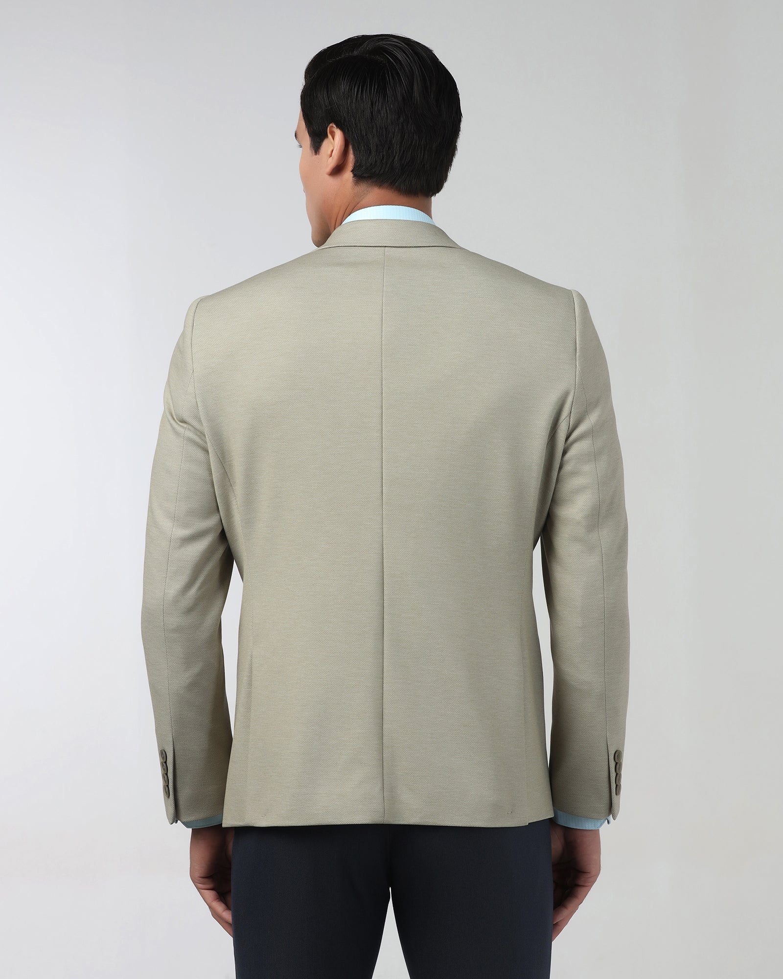 Light Olive Textured Blazer - Lionel - Image 2