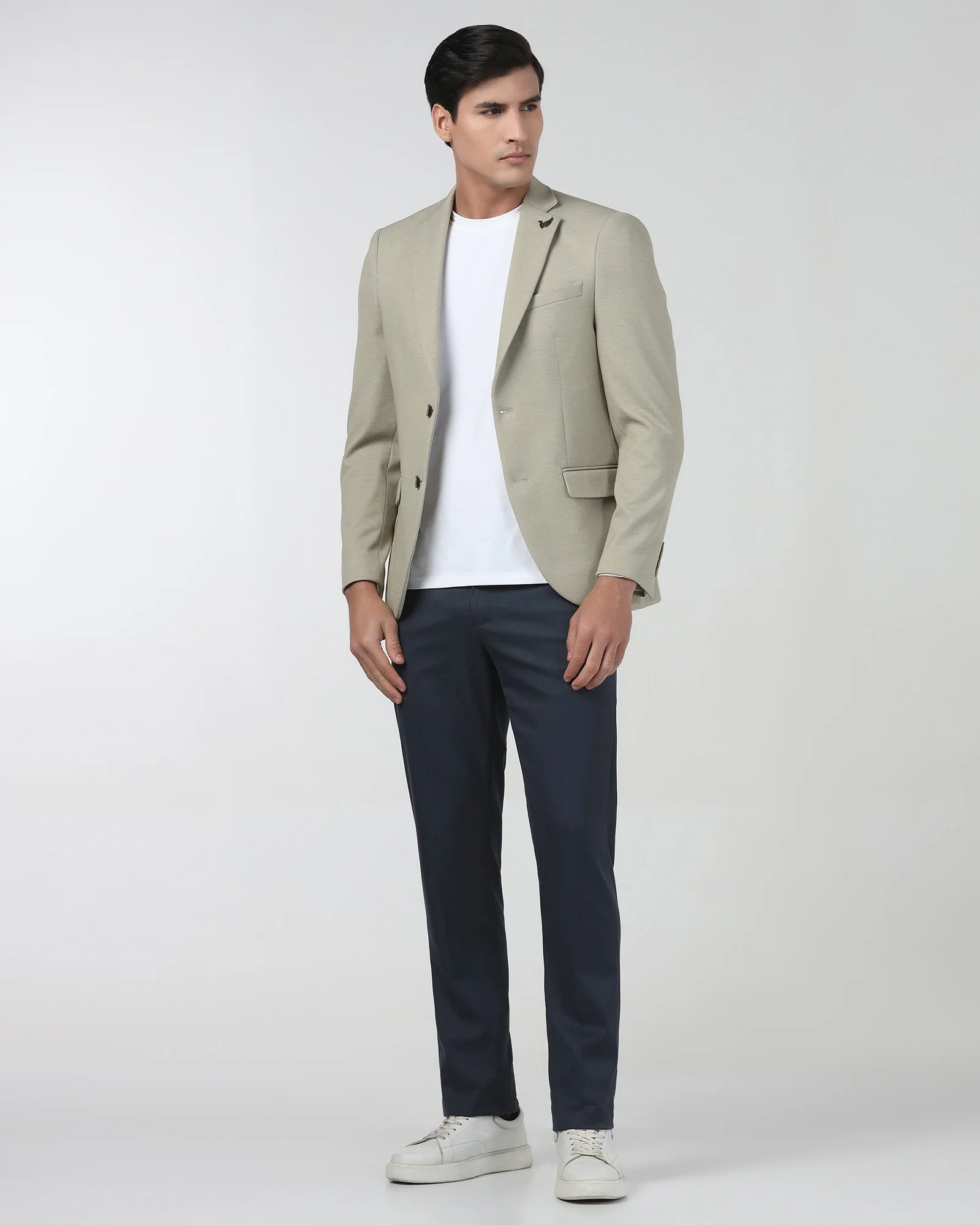 Light Olive Textured Blazer - Lionel - Image 6