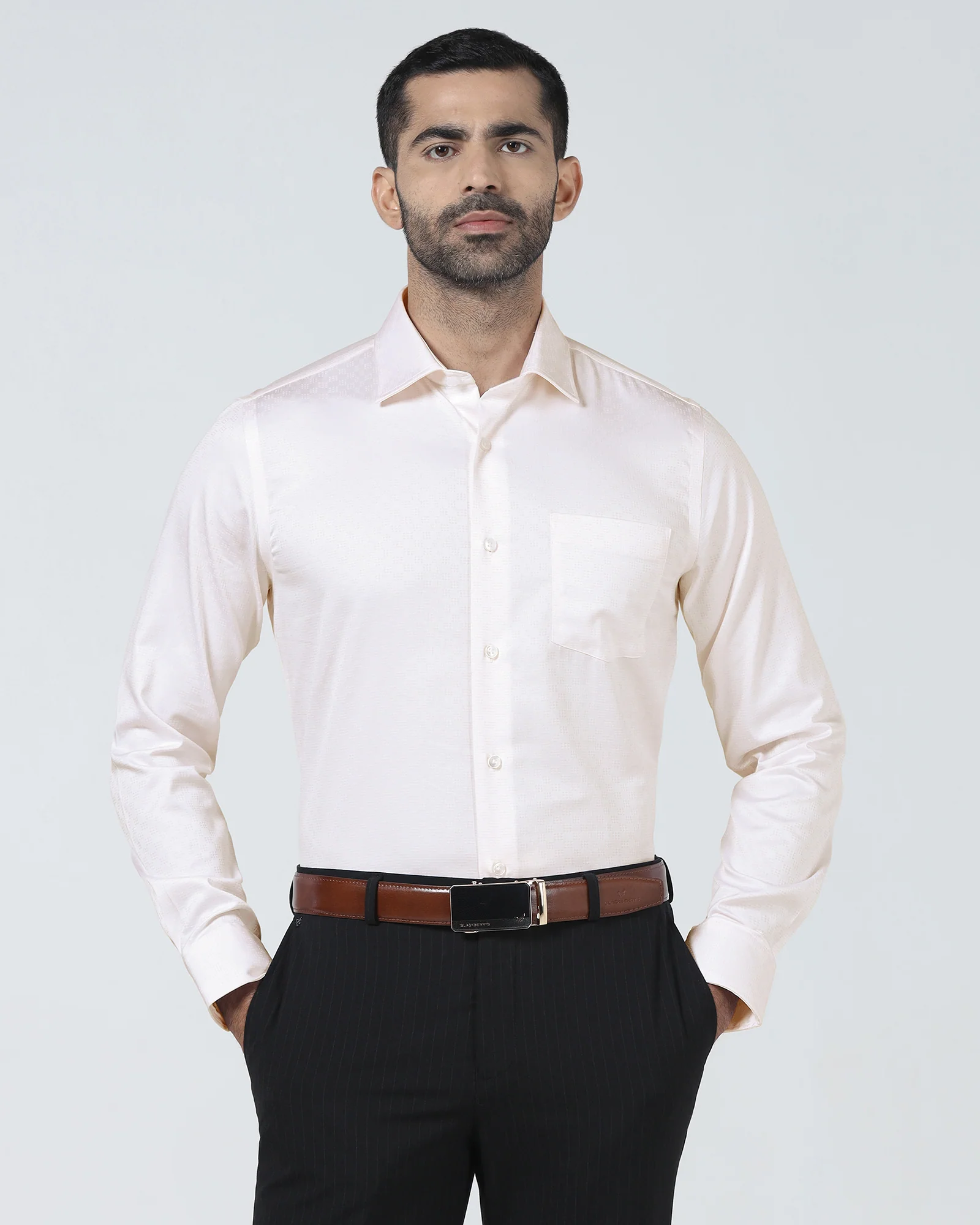 Light Pink Unwrinkle Textured Shirt - Easton