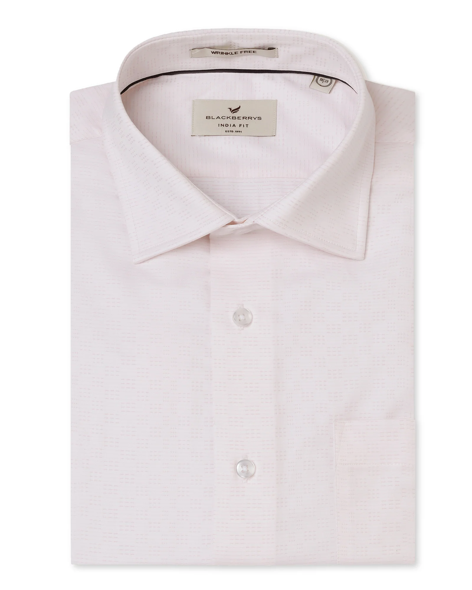 Light Pink Unwrinkle Textured Shirt - Easton - Image 5