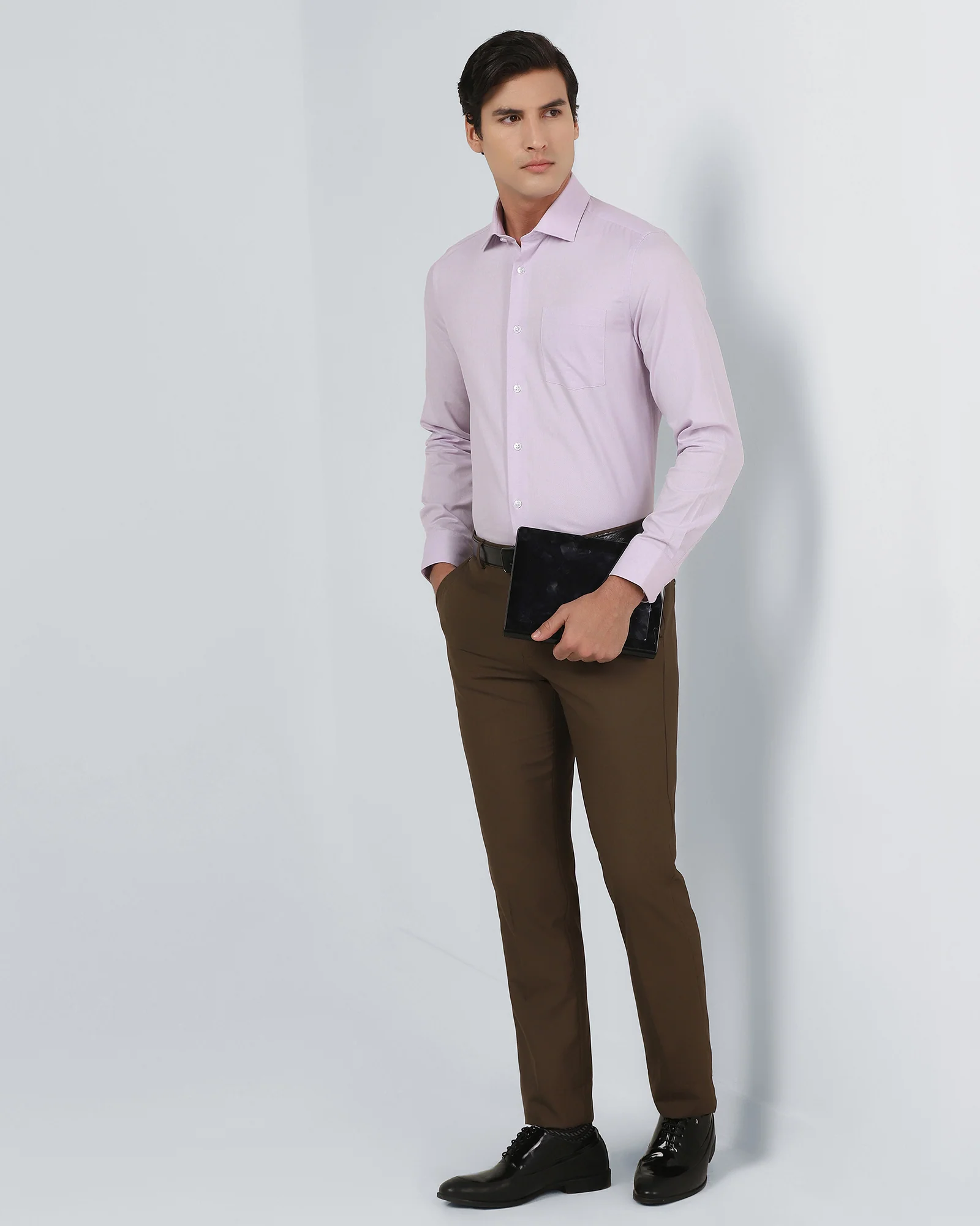 Light Pink Textured Shirt - Hawker - Image 7