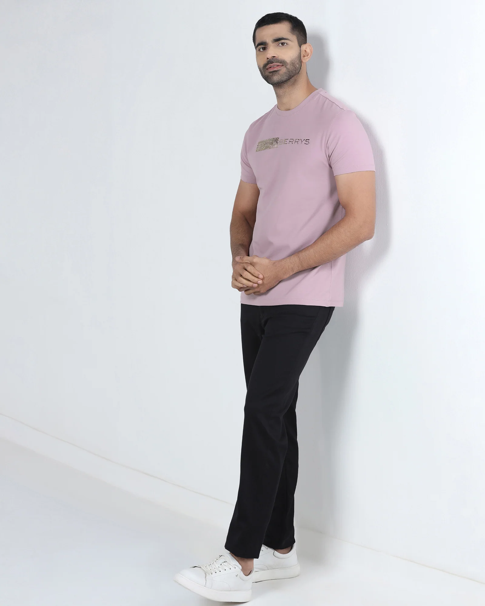 Lilac Crew Neck Printed T-Shirt - Petunia - Image 7