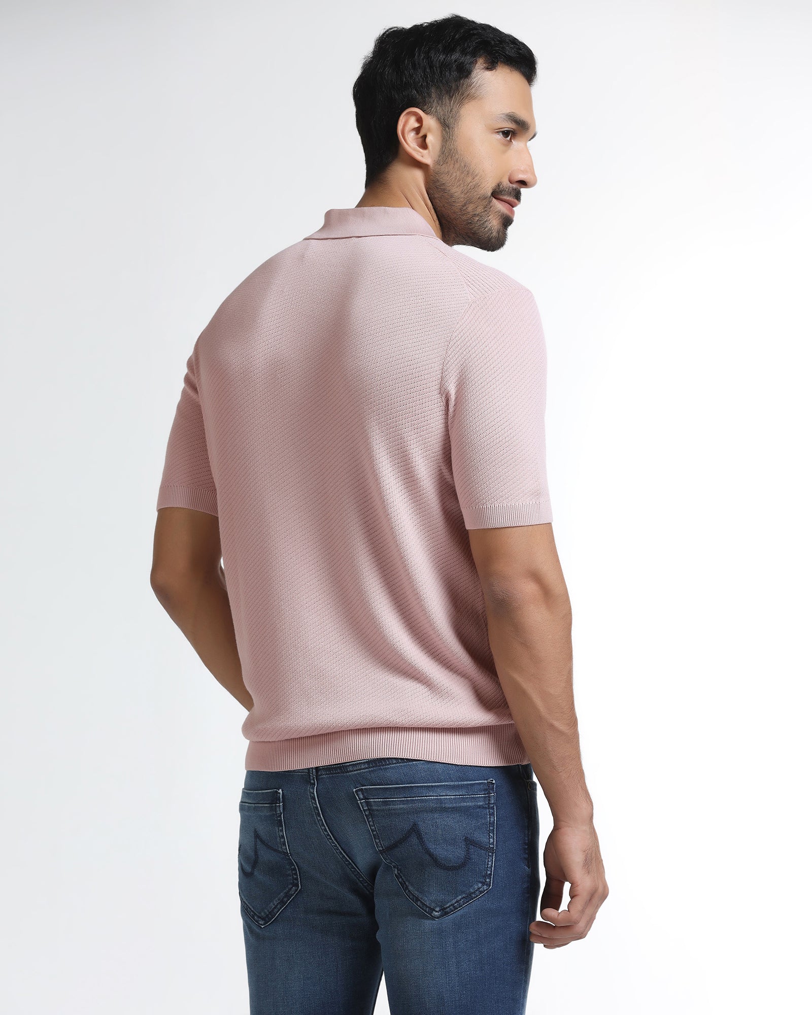 Lilac Solid Polo - Yuto - Image 2