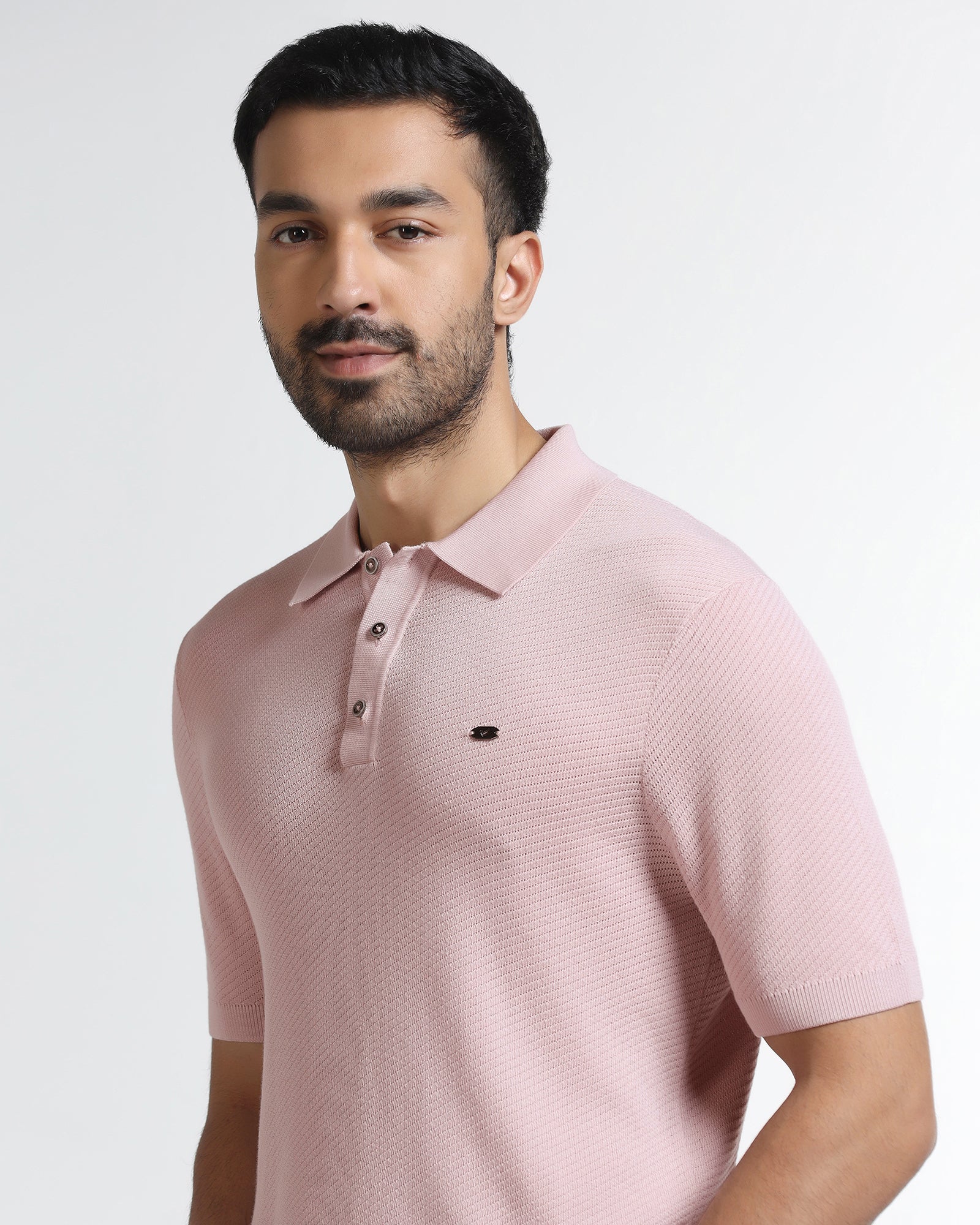 Lilac Solid Polo - Yuto - Image 4