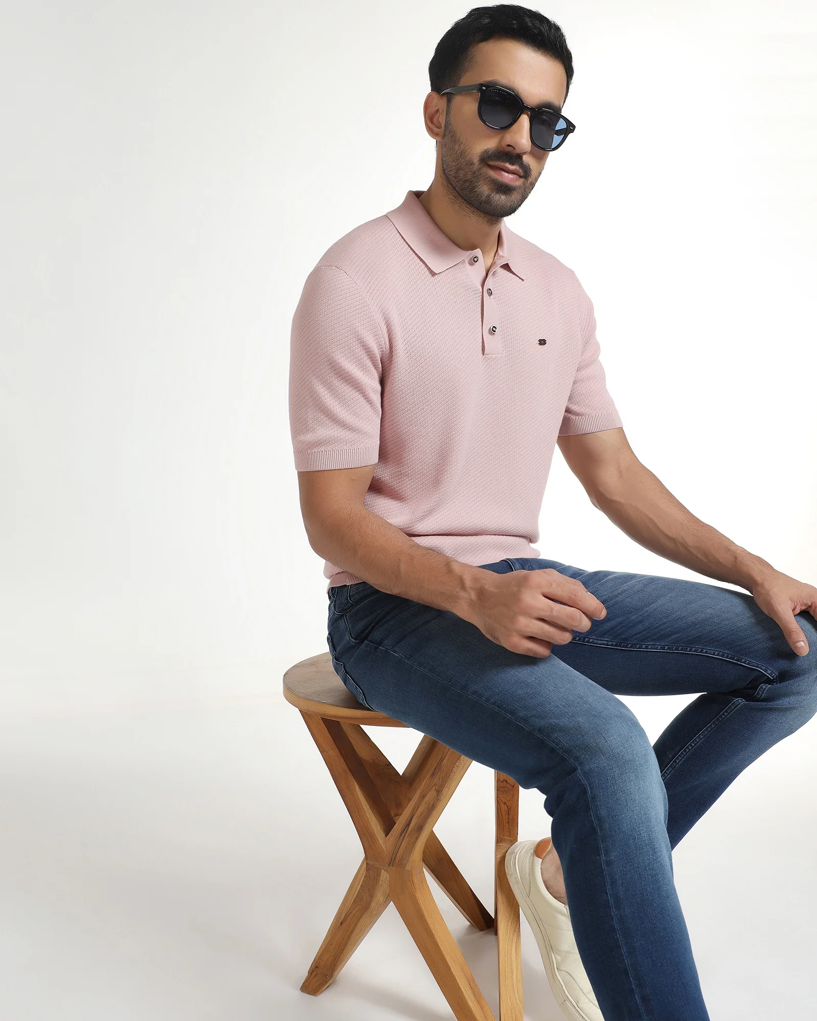 Lilac Solid Polo - Yuto - Image 9