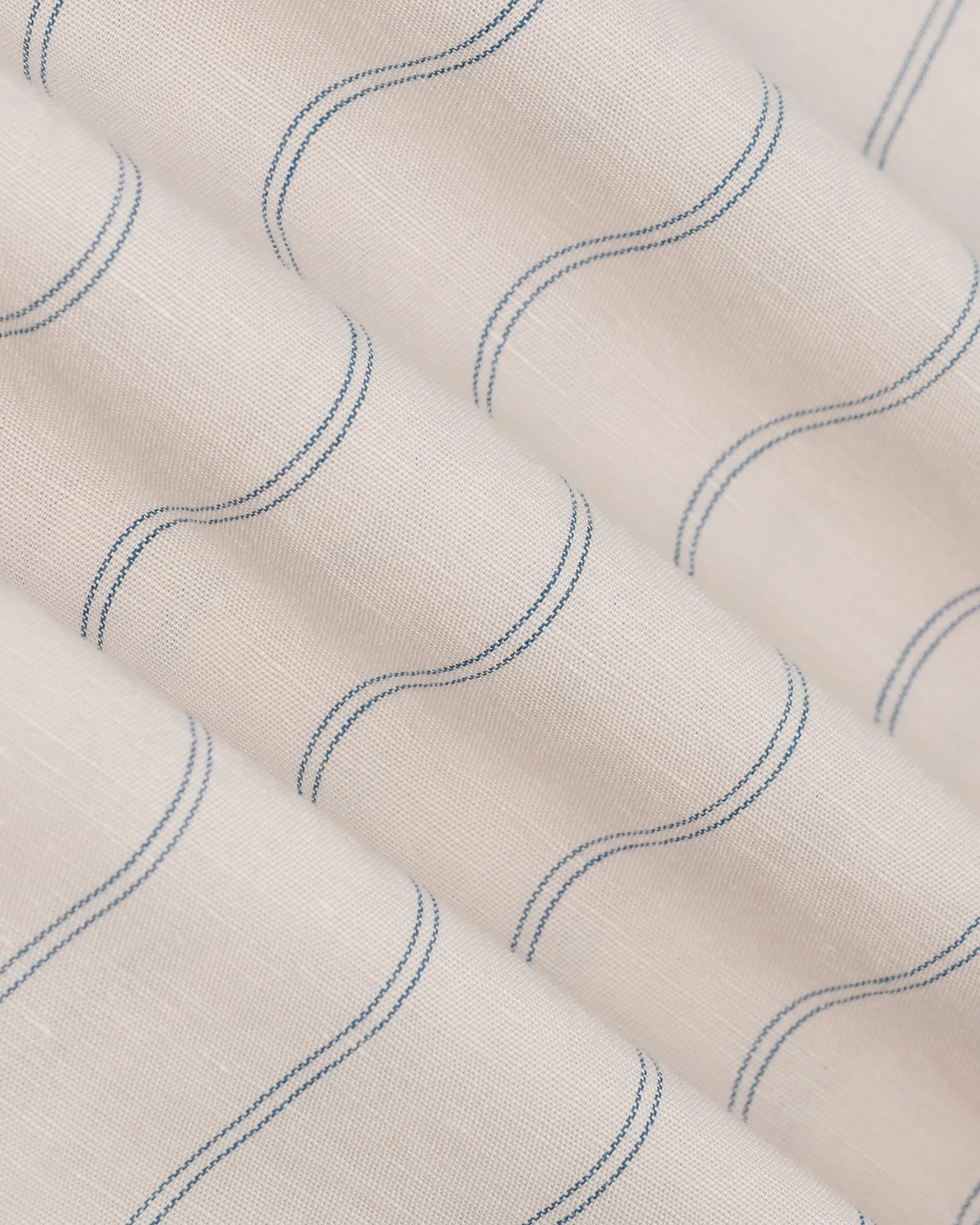 Linen Casual Ecru Stripe Shirt - Darcom - Image 6