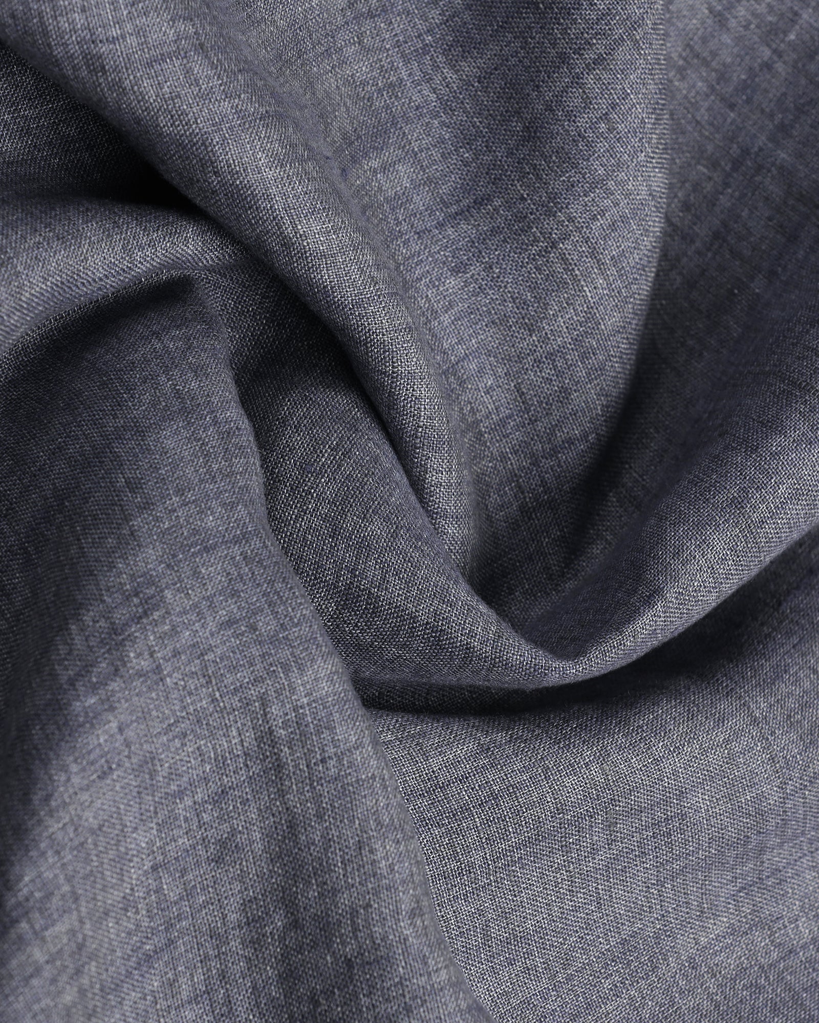Linen Casual Grey Solid Shirt - Bayek - Image 6