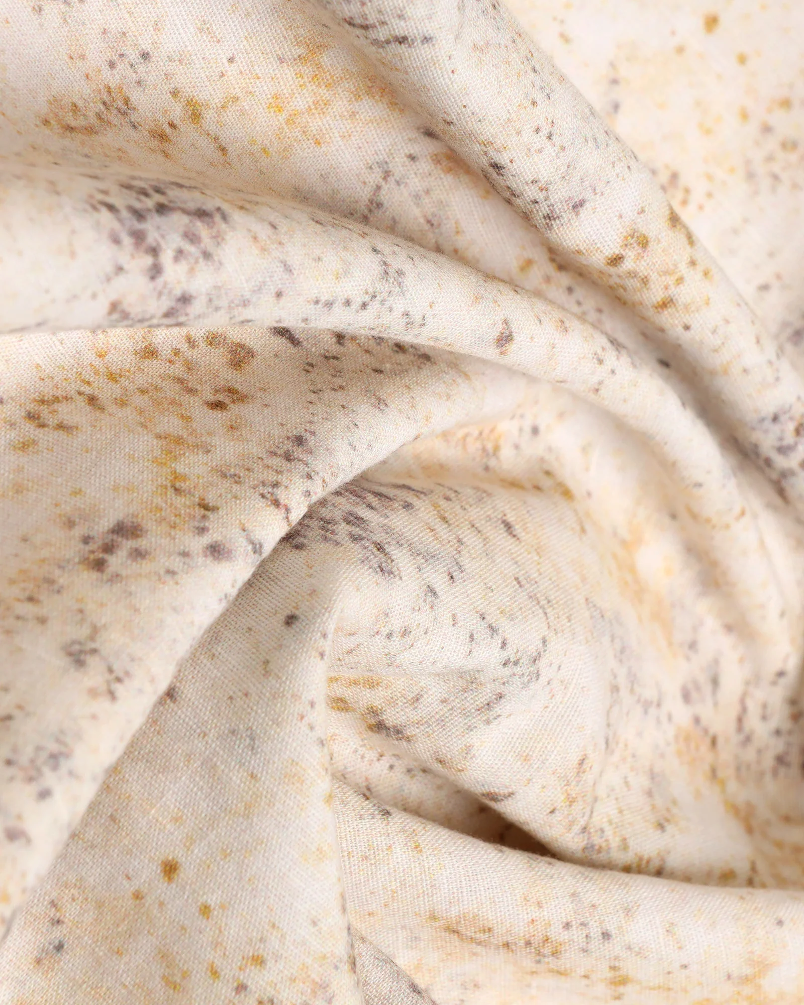 Linen Casual Half Sleeve Beige Printed Shirt - Gabin - Image 6