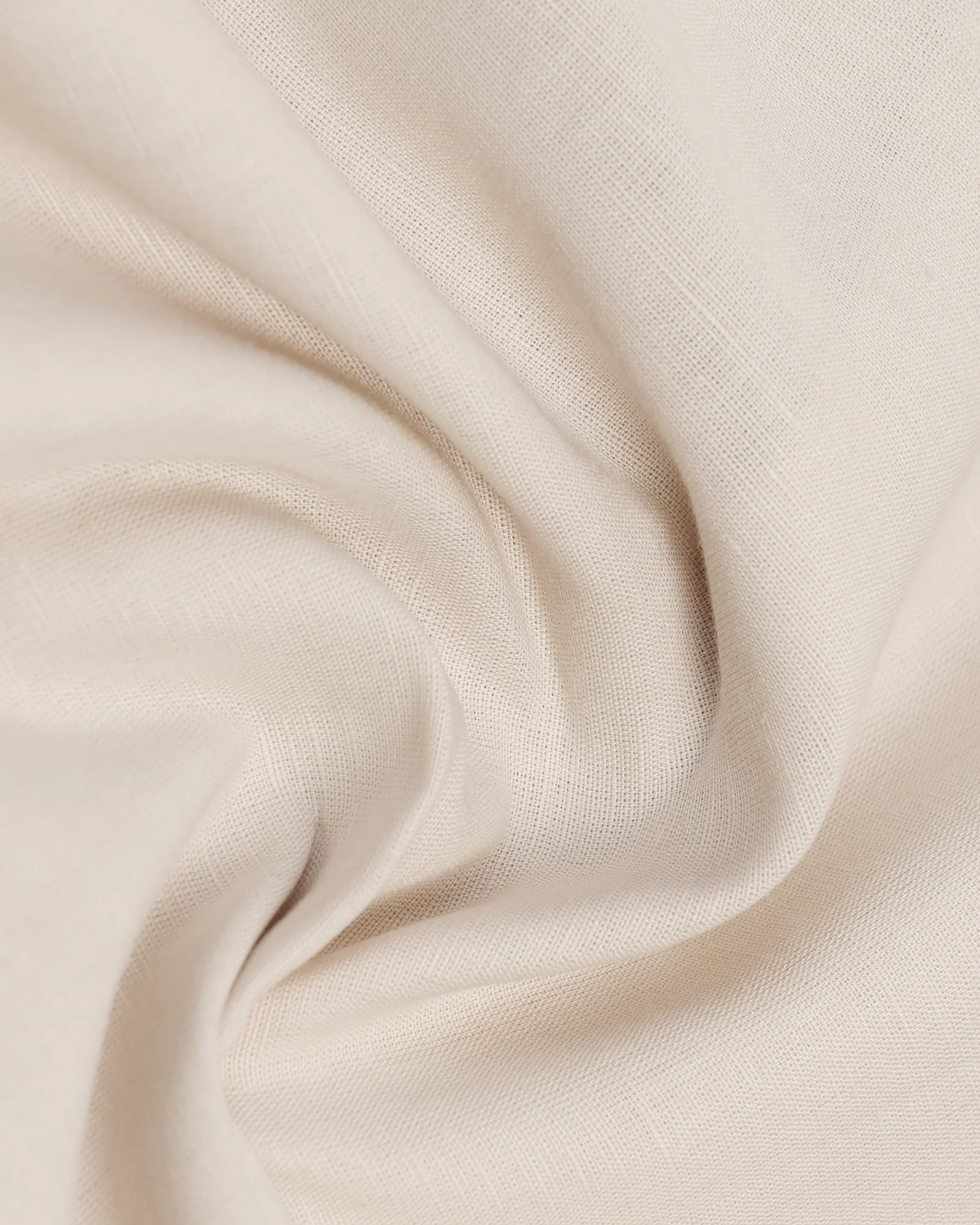 Linen Casual Half Sleeve Natural Solid Shirt - Salmon - Image 6