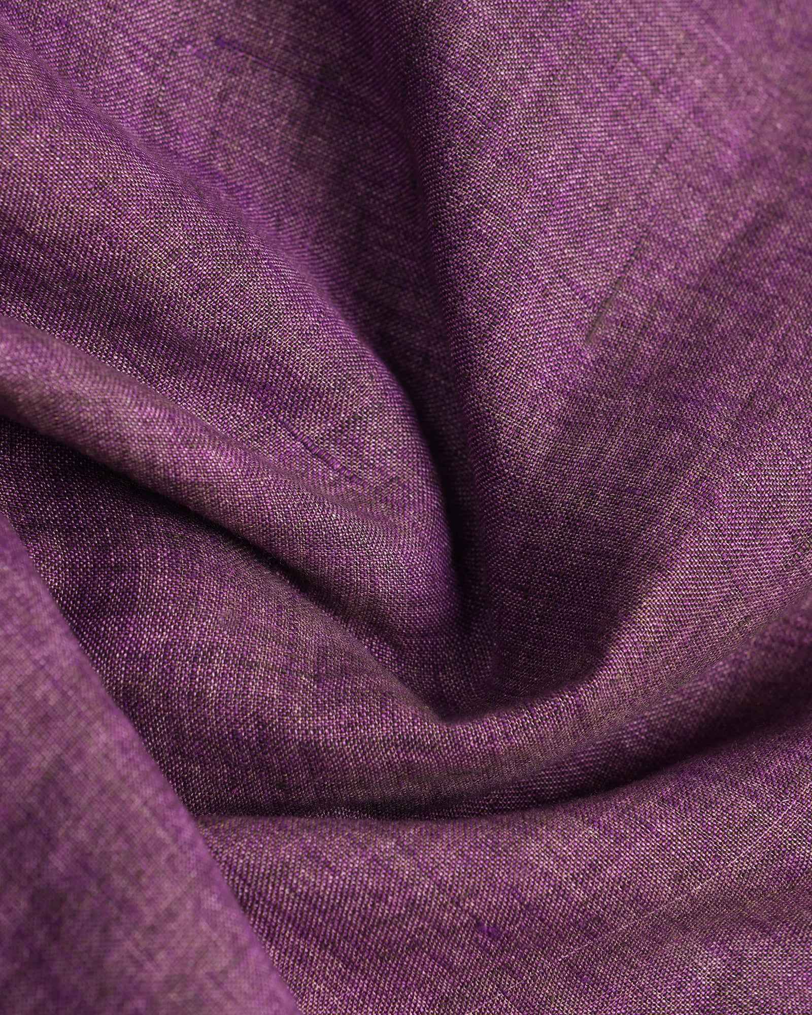 Linen Casual Lavender Solid Shirt - Bayek - Image 6