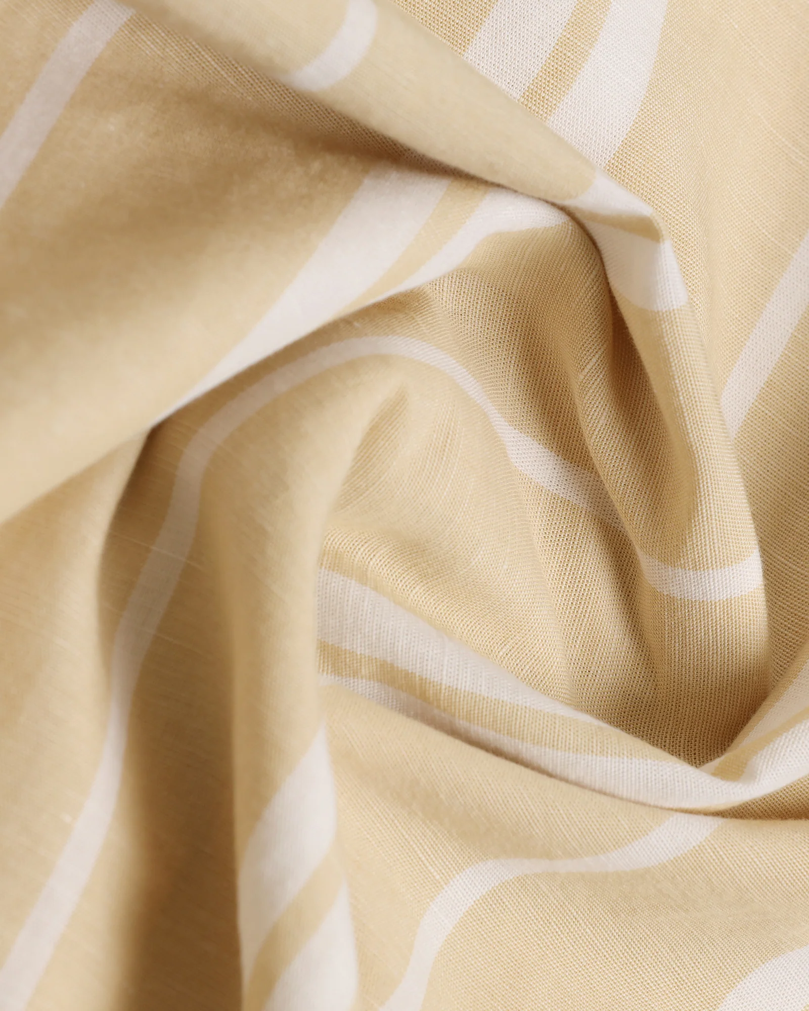 Linen Casual Yellow Stripe Shirt - Breton - Image 6